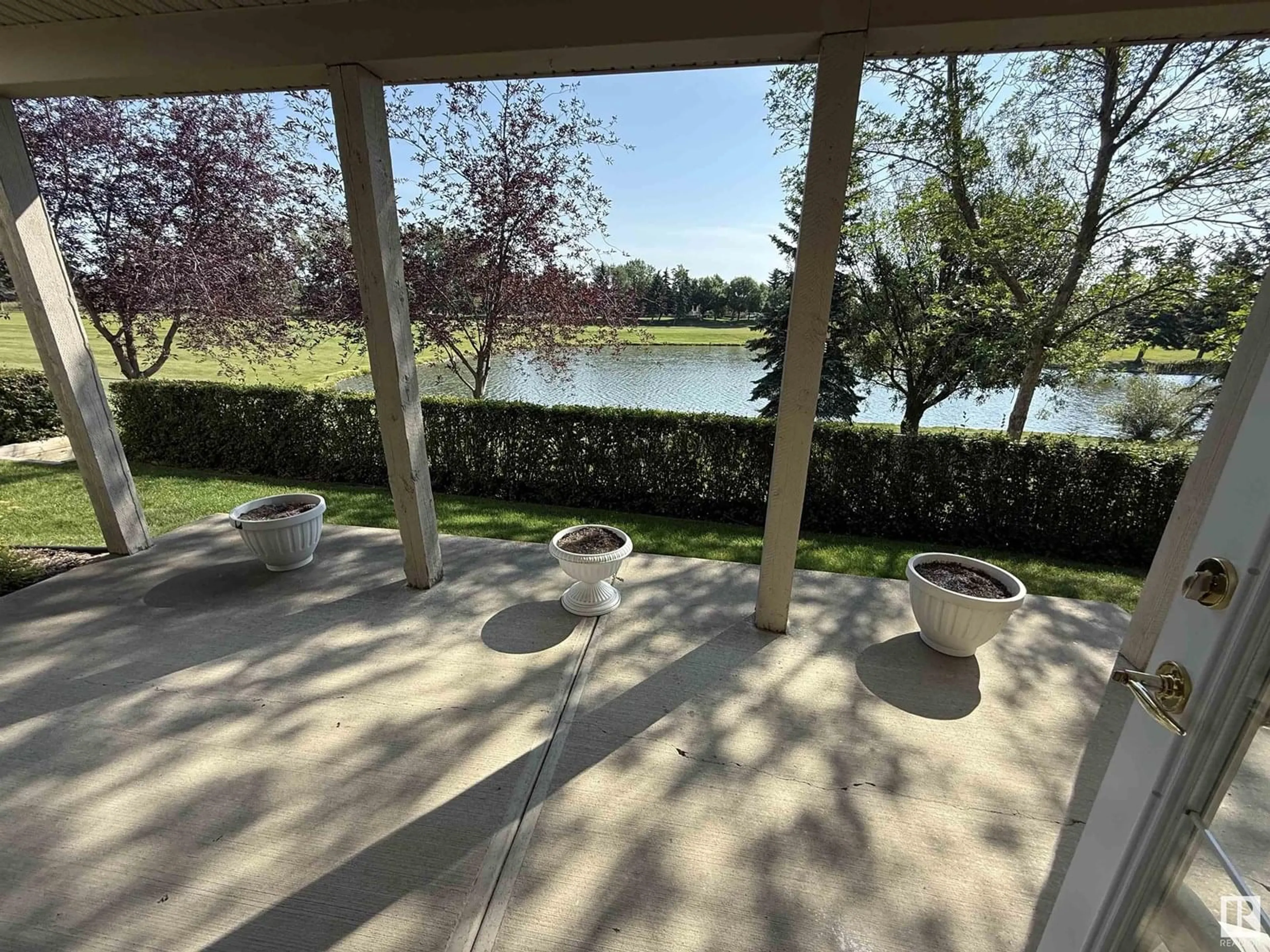 Patio, water/lake/river/ocean view for #42 - 929 PICARD DR, Edmonton Alberta T5T6H3