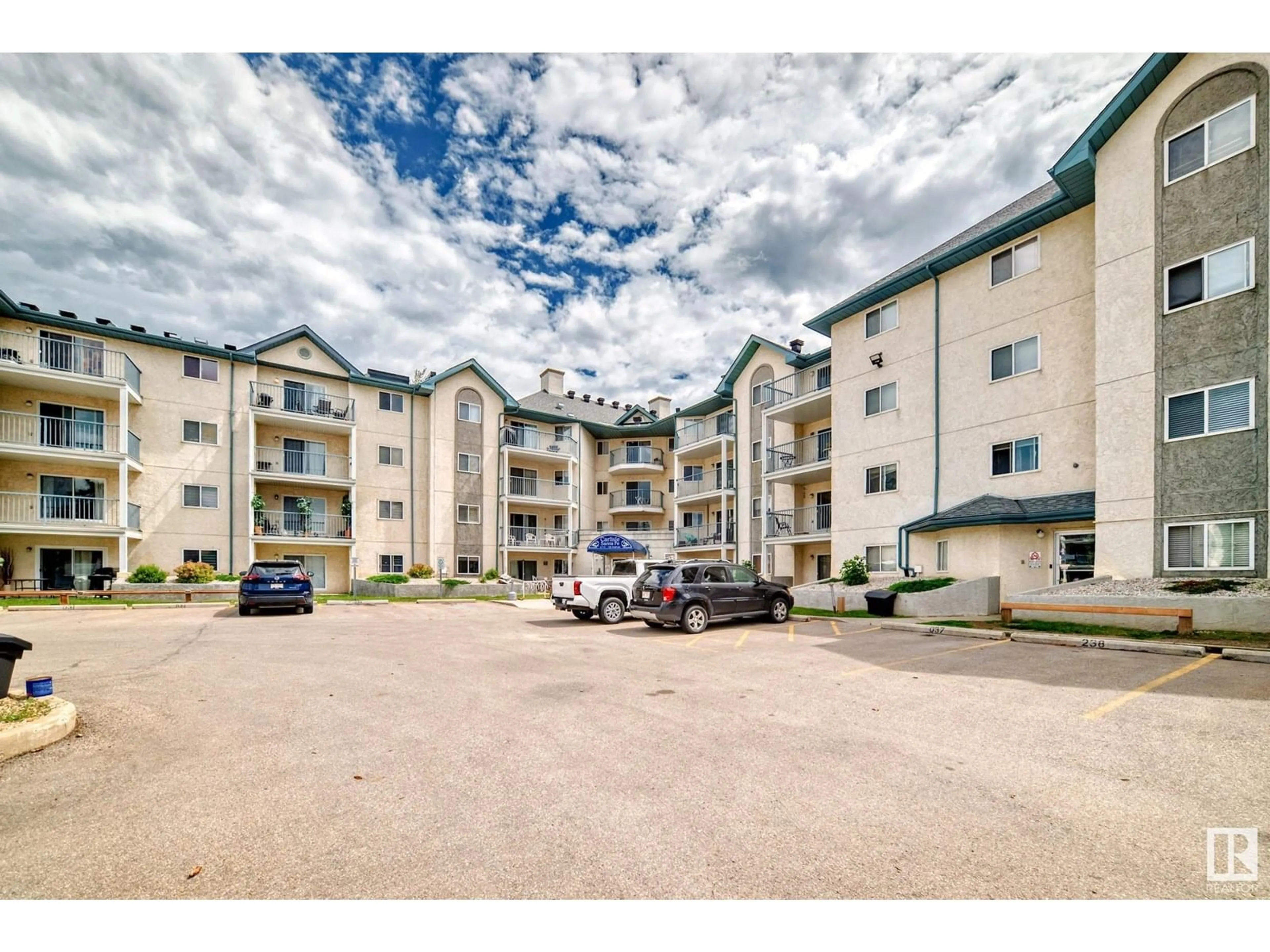 A pic from outside/outdoor area/front of a property/back of a property/a pic from drone, unknown for #404 - 6710 158 AV, Edmonton Alberta T5Z3A7