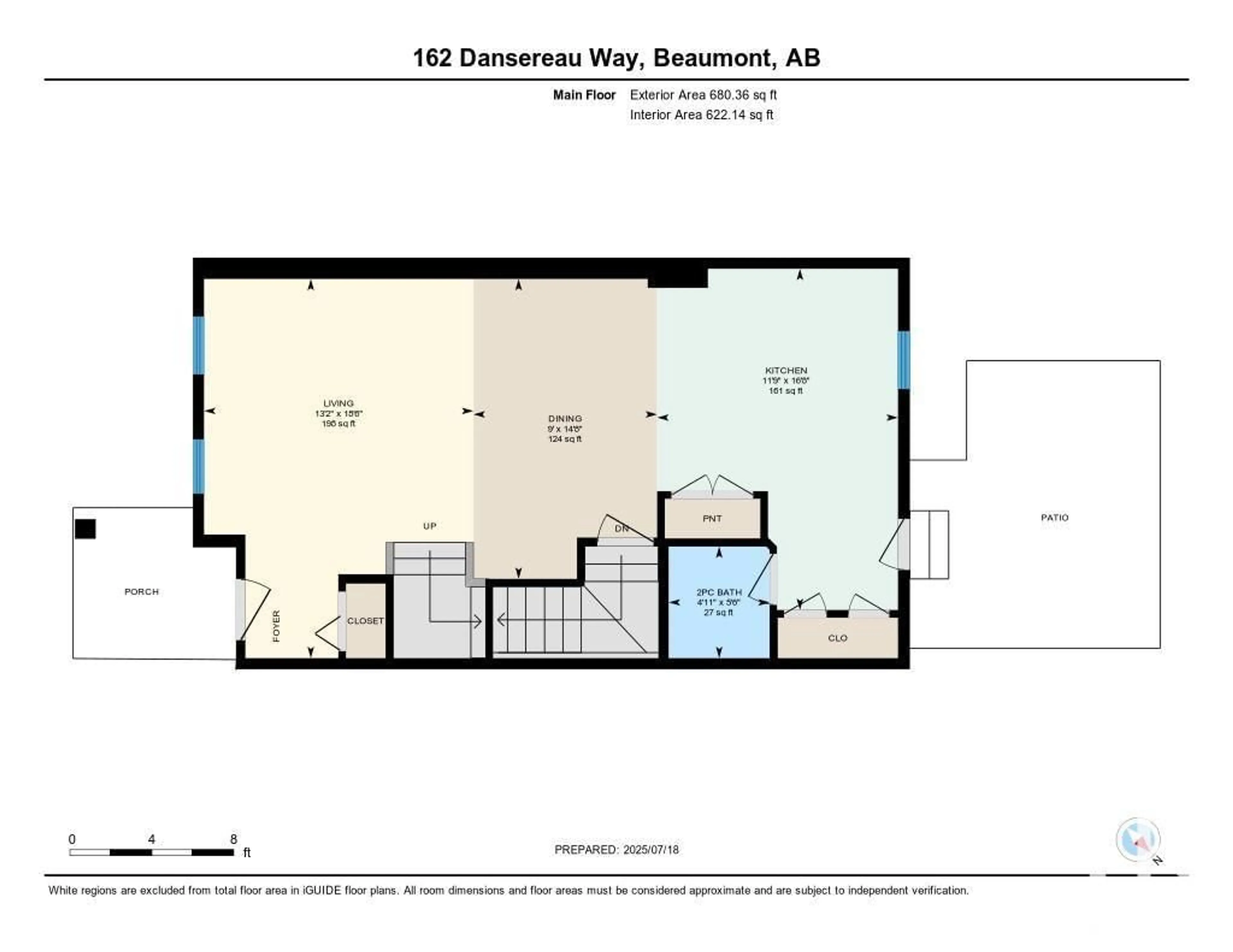 Floor plan for 162 DANSEREAU WY, Beaumont Alberta T4X2Y5