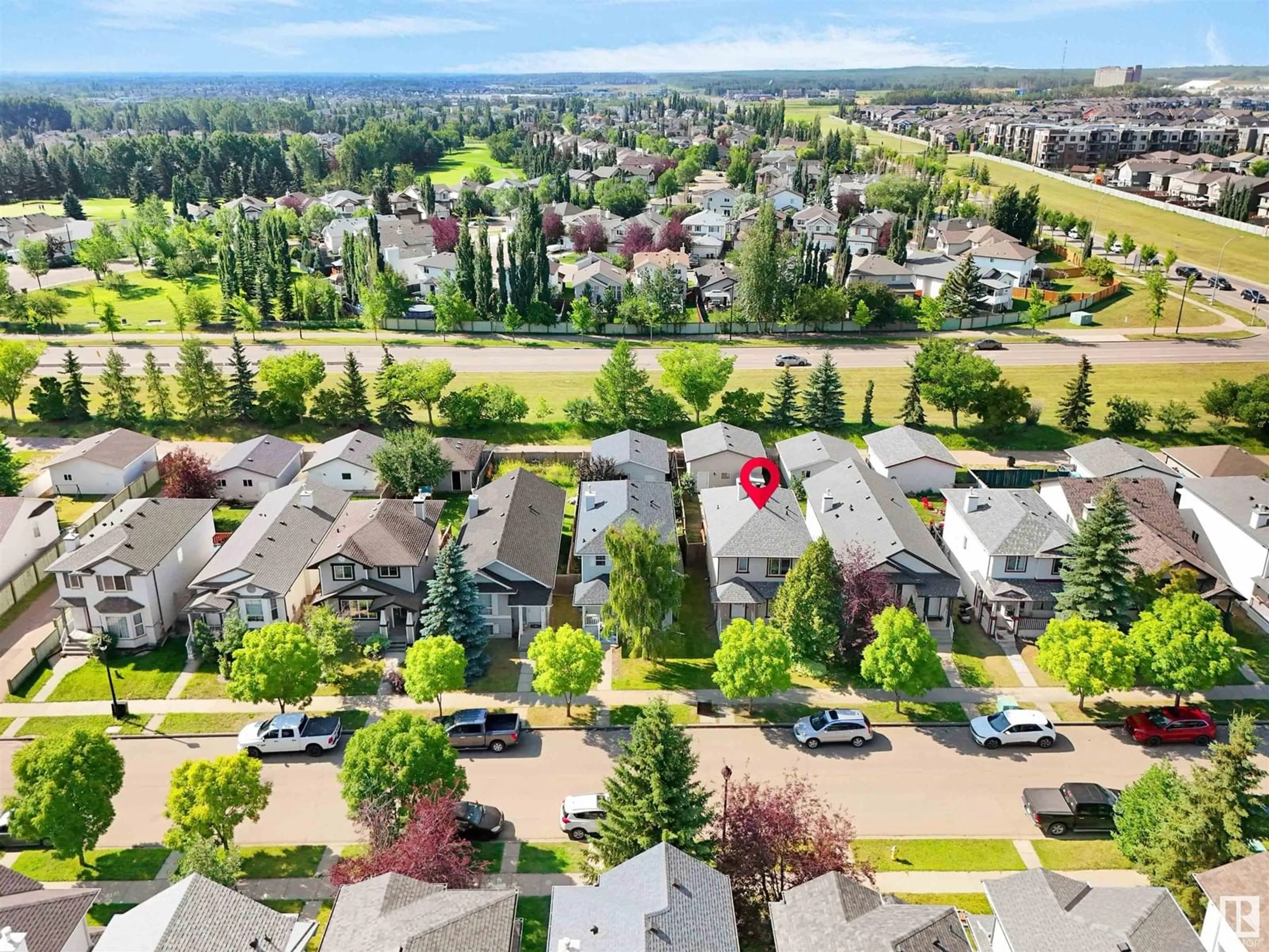 A pic from outside/outdoor area/front of a property/back of a property/a pic from drone, unknown for 21353 87A AV, Edmonton Alberta T5T6T7