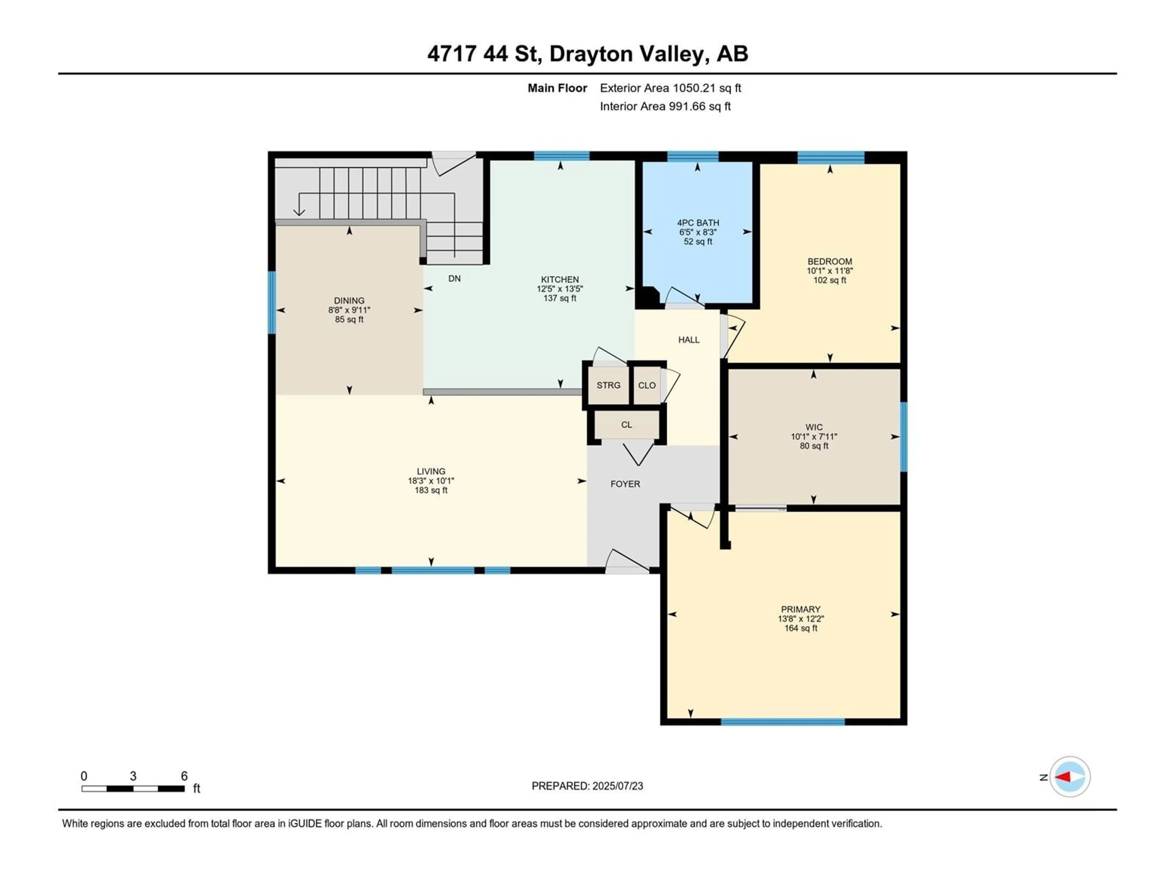 Floor plan for 4717 44 ST, Drayton Valley Alberta T7A1H1