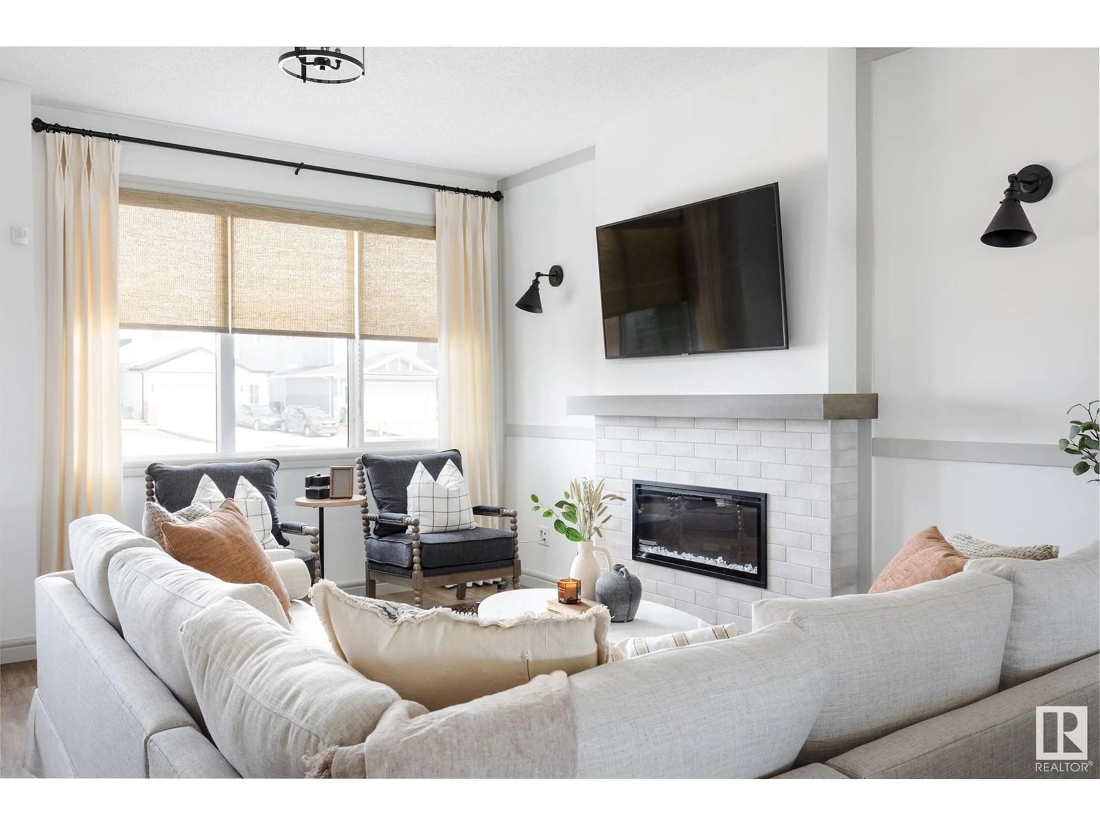 Living room with furniture, unknown for 21204 25 AV, Edmonton Alberta T6M1L2