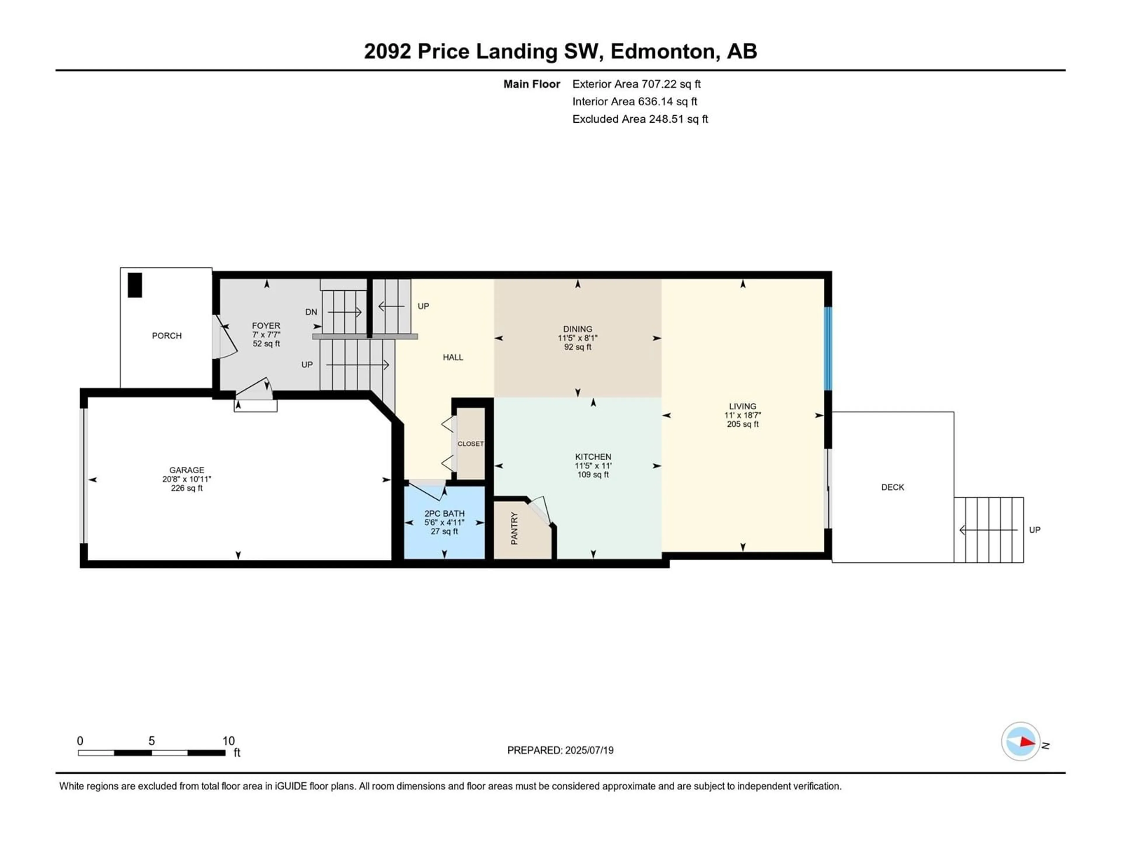 Floor plan for 2092 PRICE LANDING LD, Edmonton Alberta T6W3W1