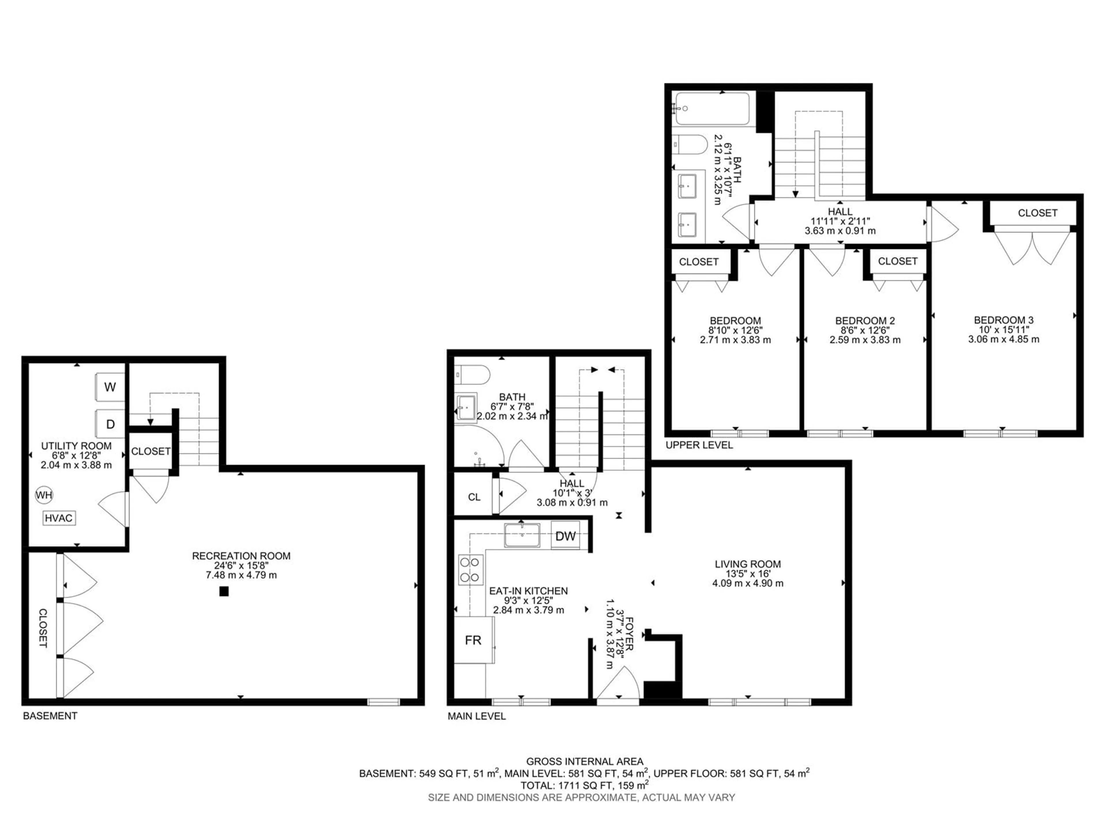 Floor plan for NW - 141 ROSELAND VG, Edmonton Alberta T5E5R6