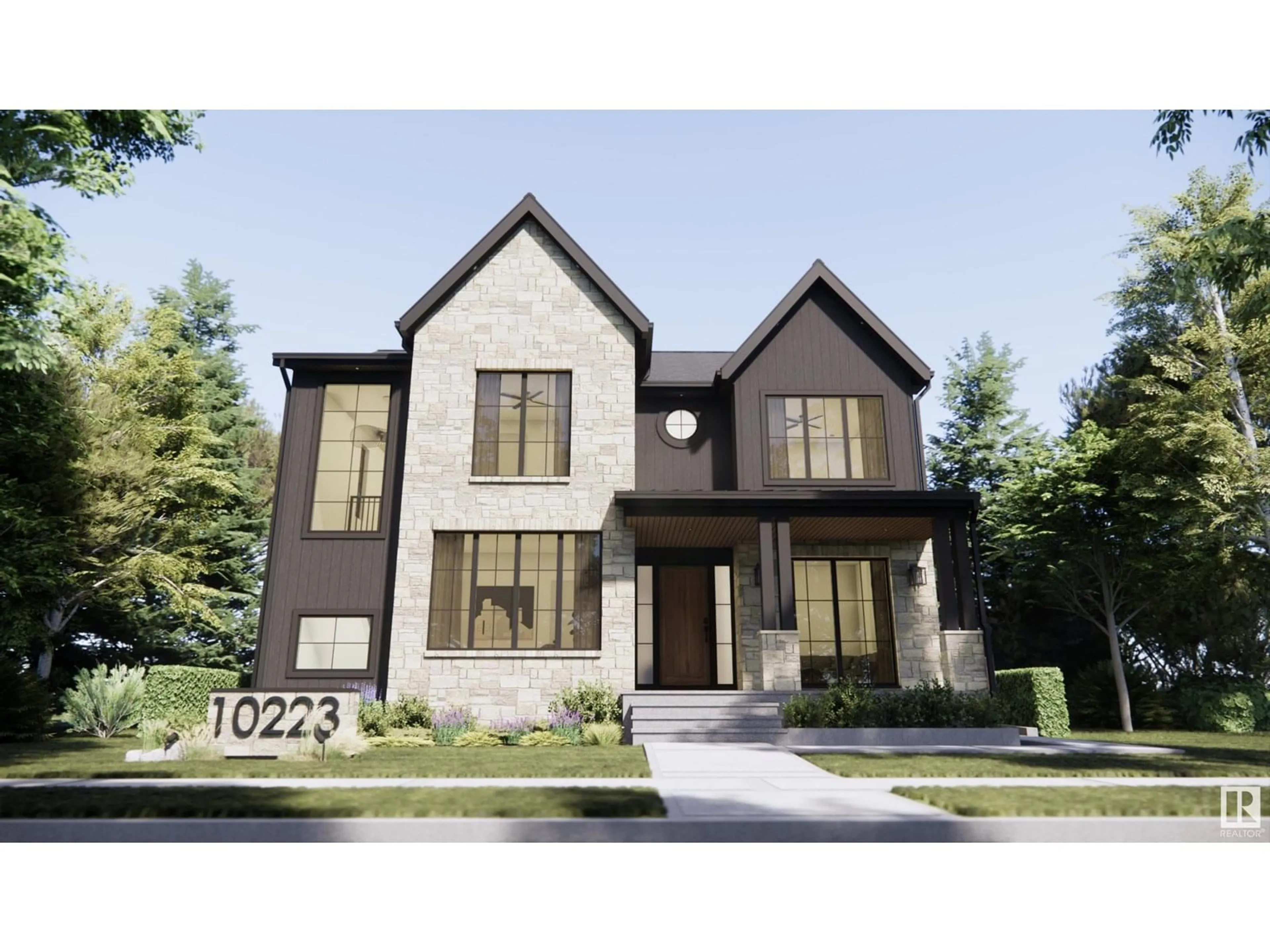 Home with brick exterior material, street for 10223 130 ST, Edmonton Alberta T5N1X4