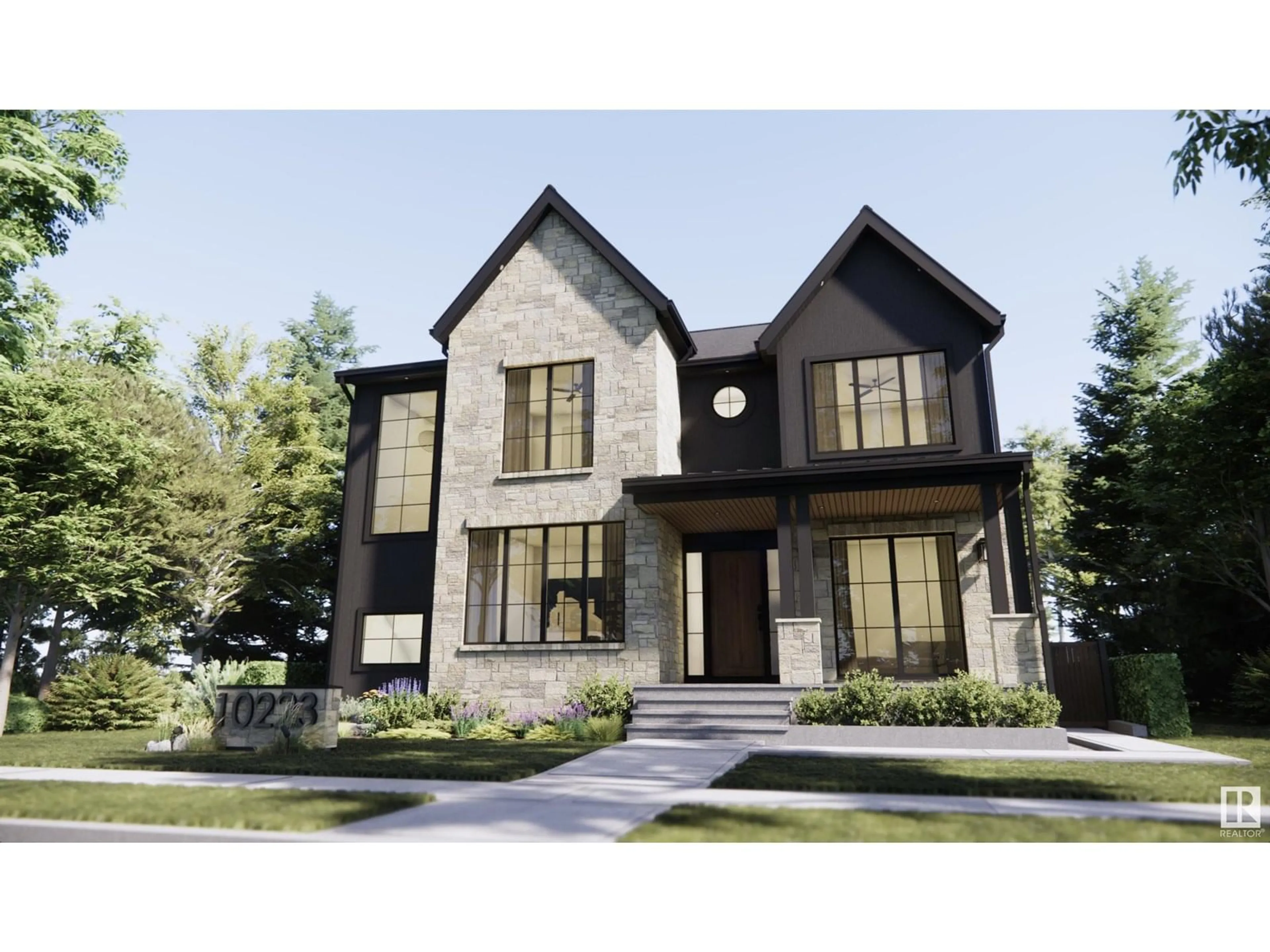 Home with brick exterior material, street for 10223 130 ST, Edmonton Alberta T5N1X4