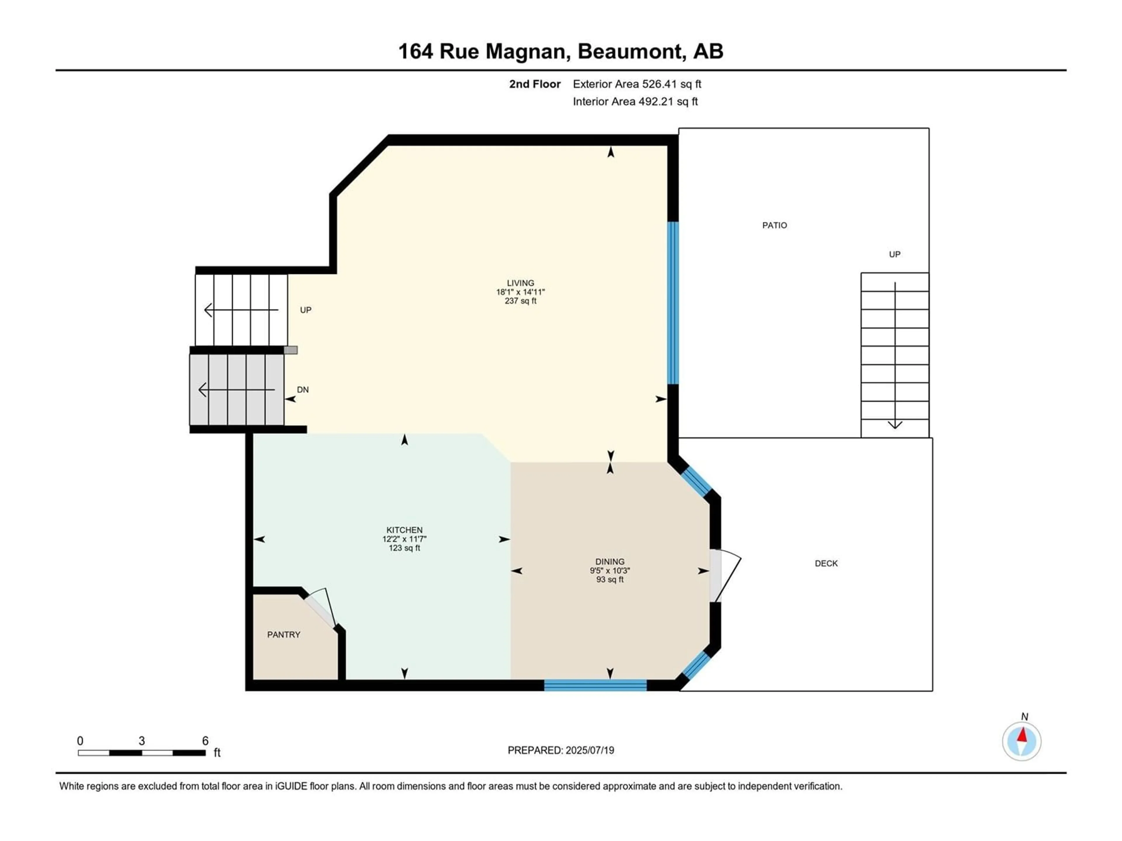 Floor plan for 164 RUE MAGNAN, Beaumont Alberta T4X0A6