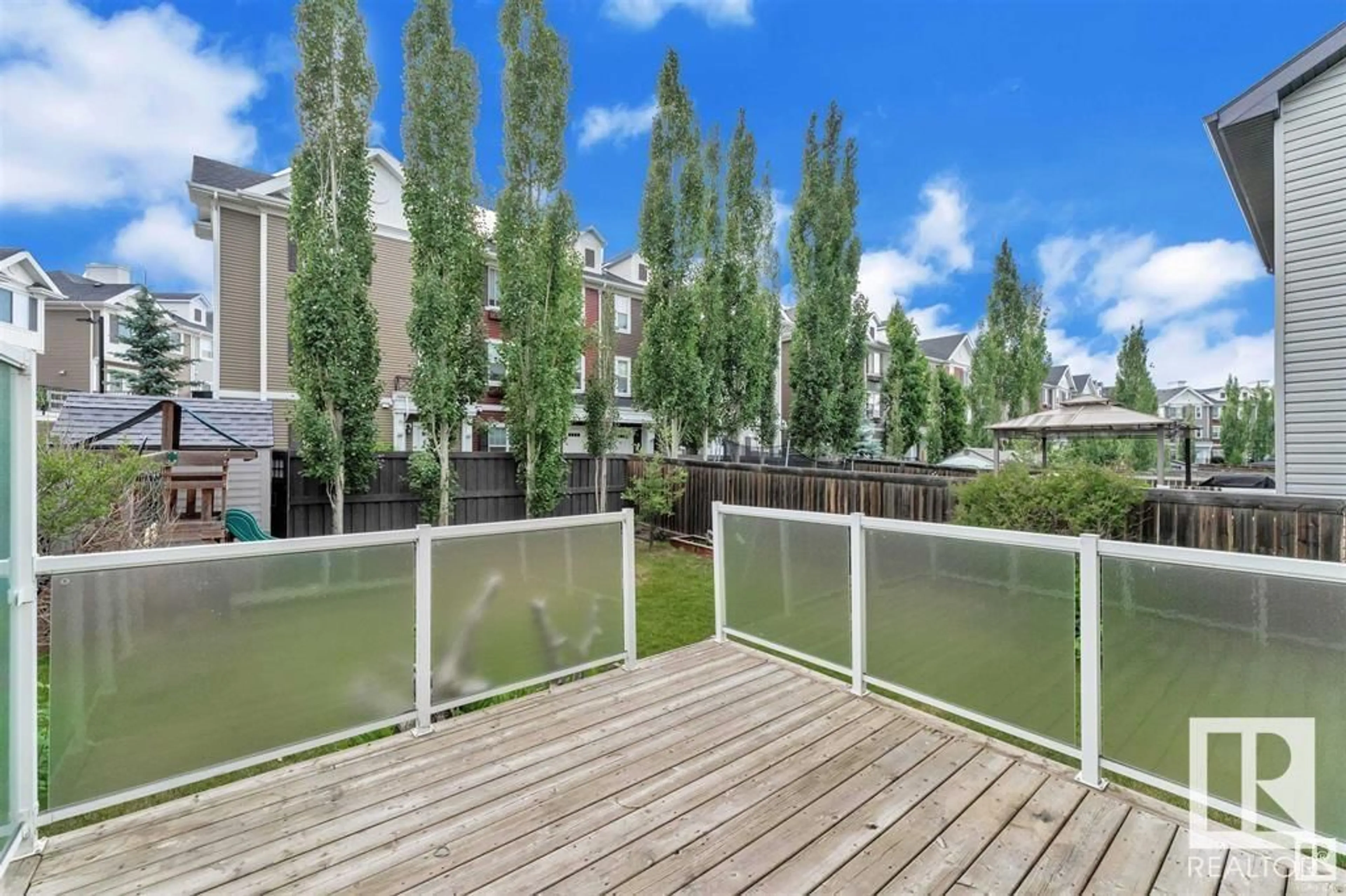Patio, water/lake/river/ocean view for 2587 COLE CR, Edmonton Alberta T6W2A3