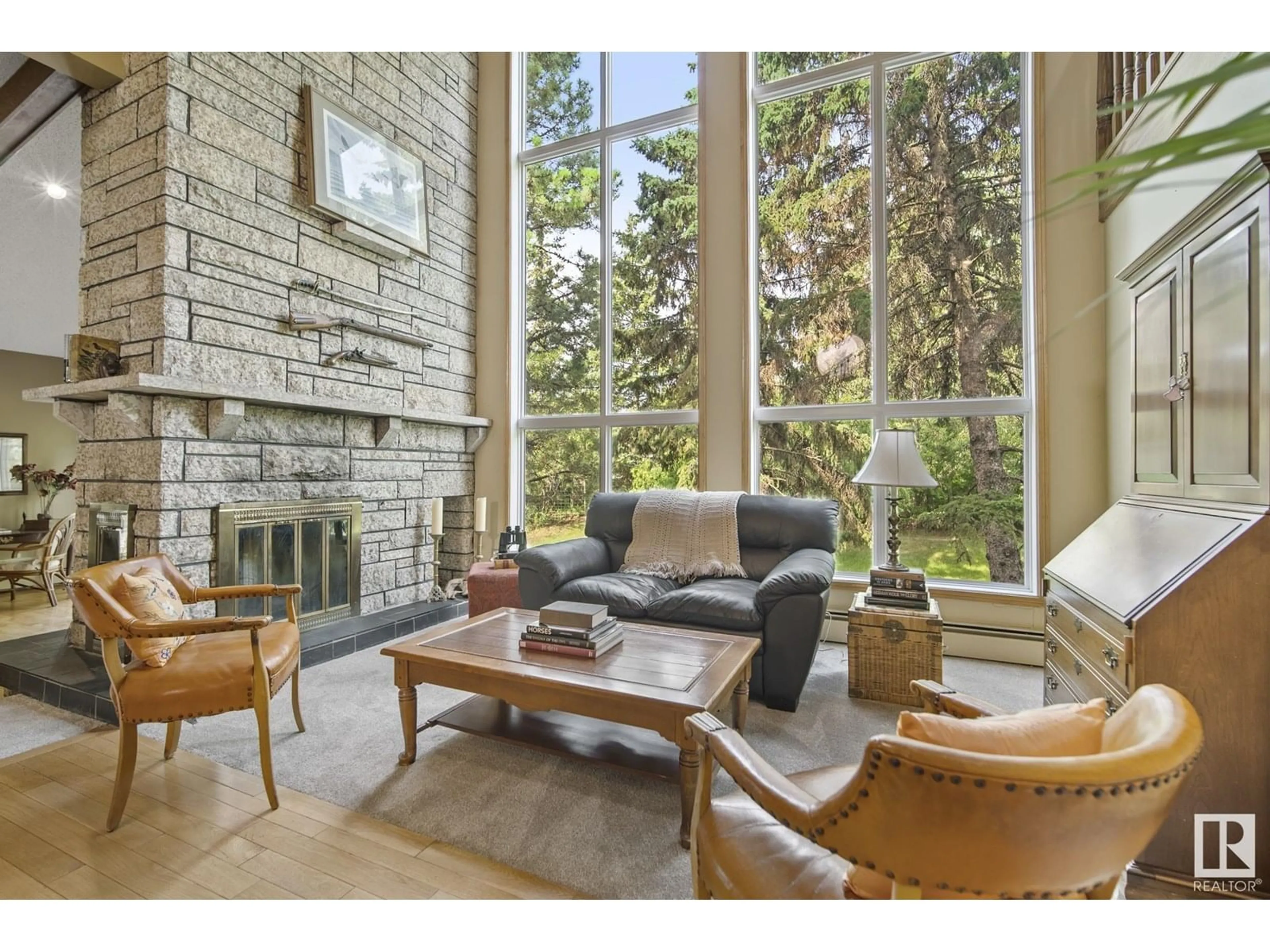 Living room with furniture, unknown for 122 52319 RGE ROAD 231, Rural Strathcona County Alberta T8B1A8