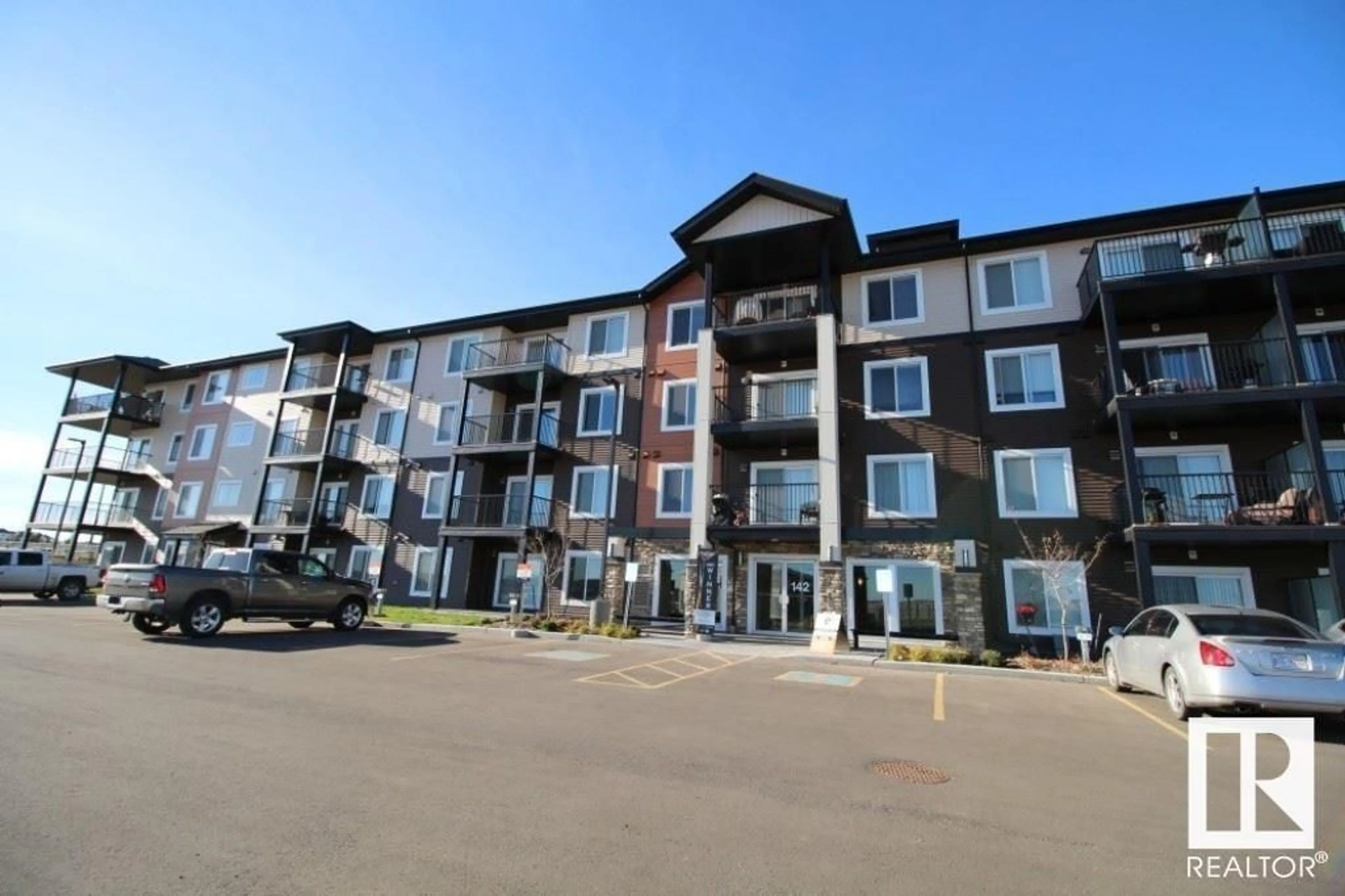 Patio, building for #223 - 148 EBBERS BV, Edmonton Alberta T5Y3W2