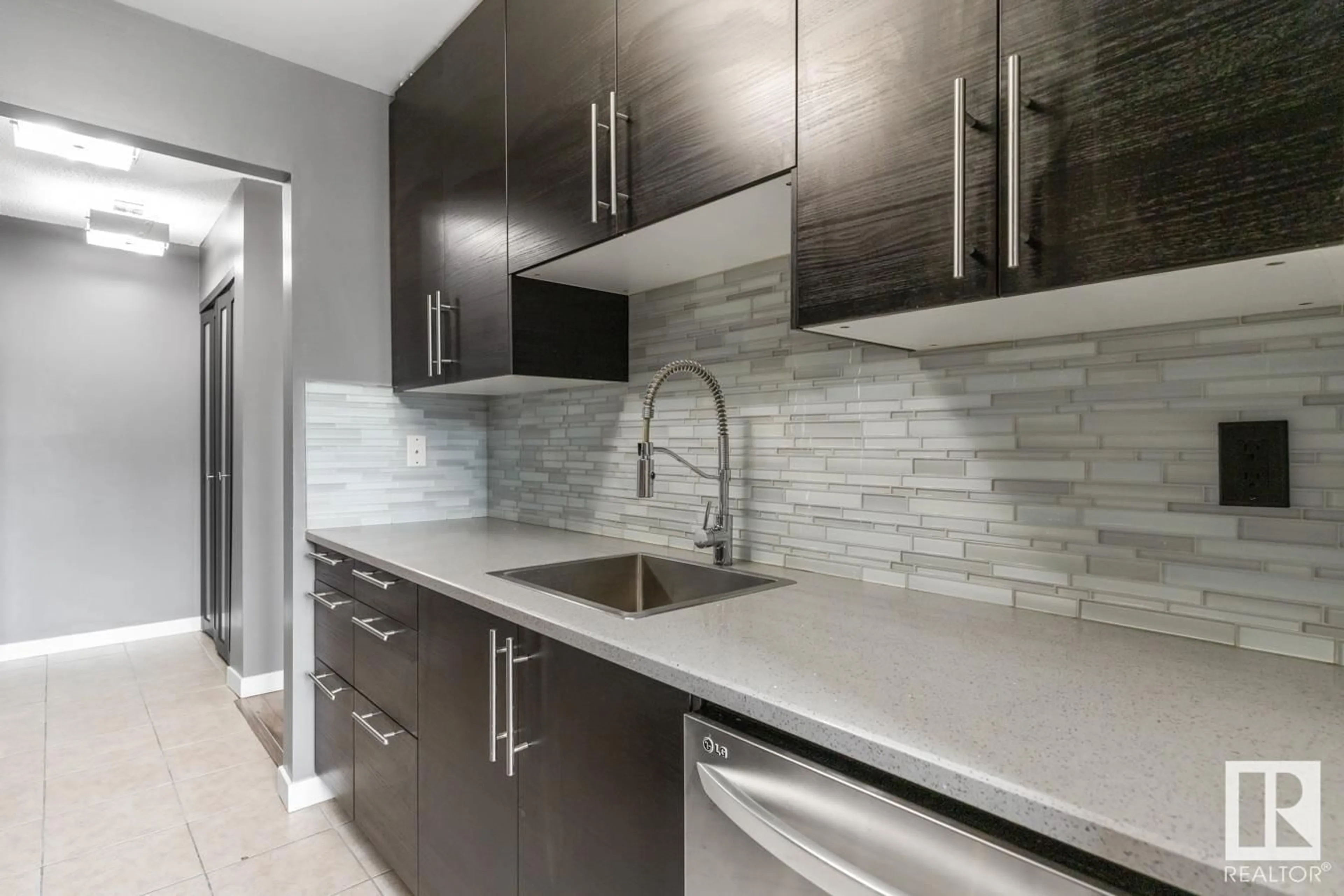 Standard kitchen, ceramic/tile floor for #202 - 7207 171 ST, Edmonton Alberta T5T2R1