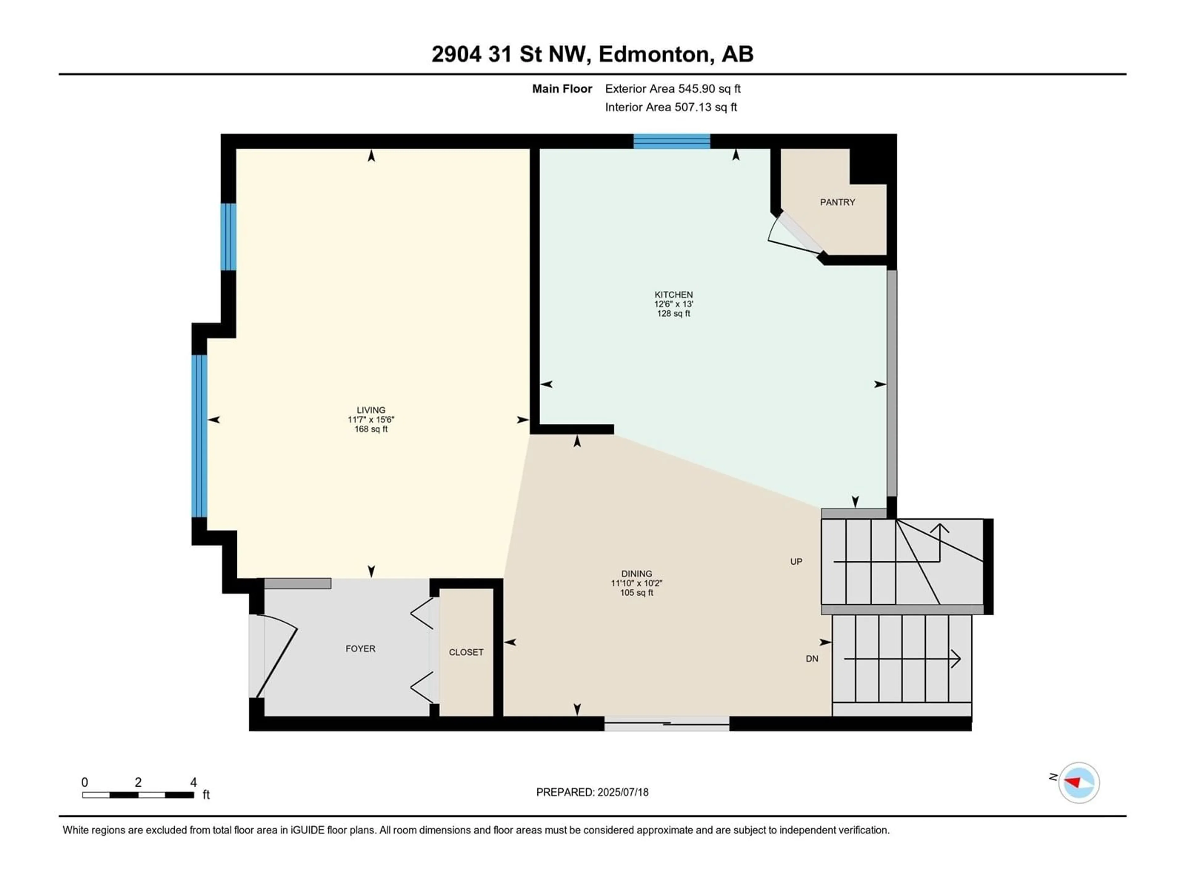 Floor plan for 2904 31 ST, Edmonton Alberta T6T1V1