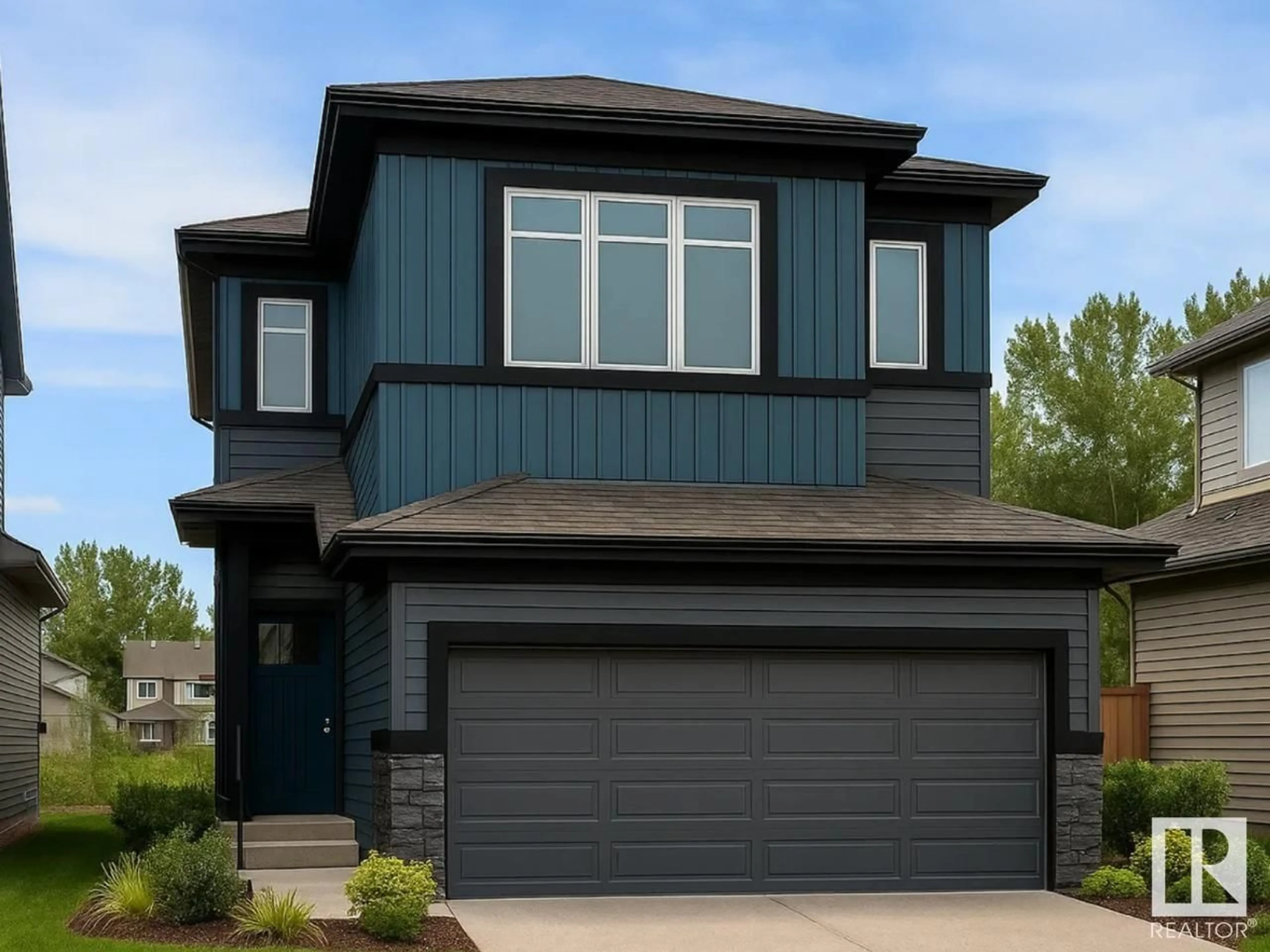 Home with vinyl exterior material, street for SW - 324 27 ST, Edmonton Alberta T6X3H9