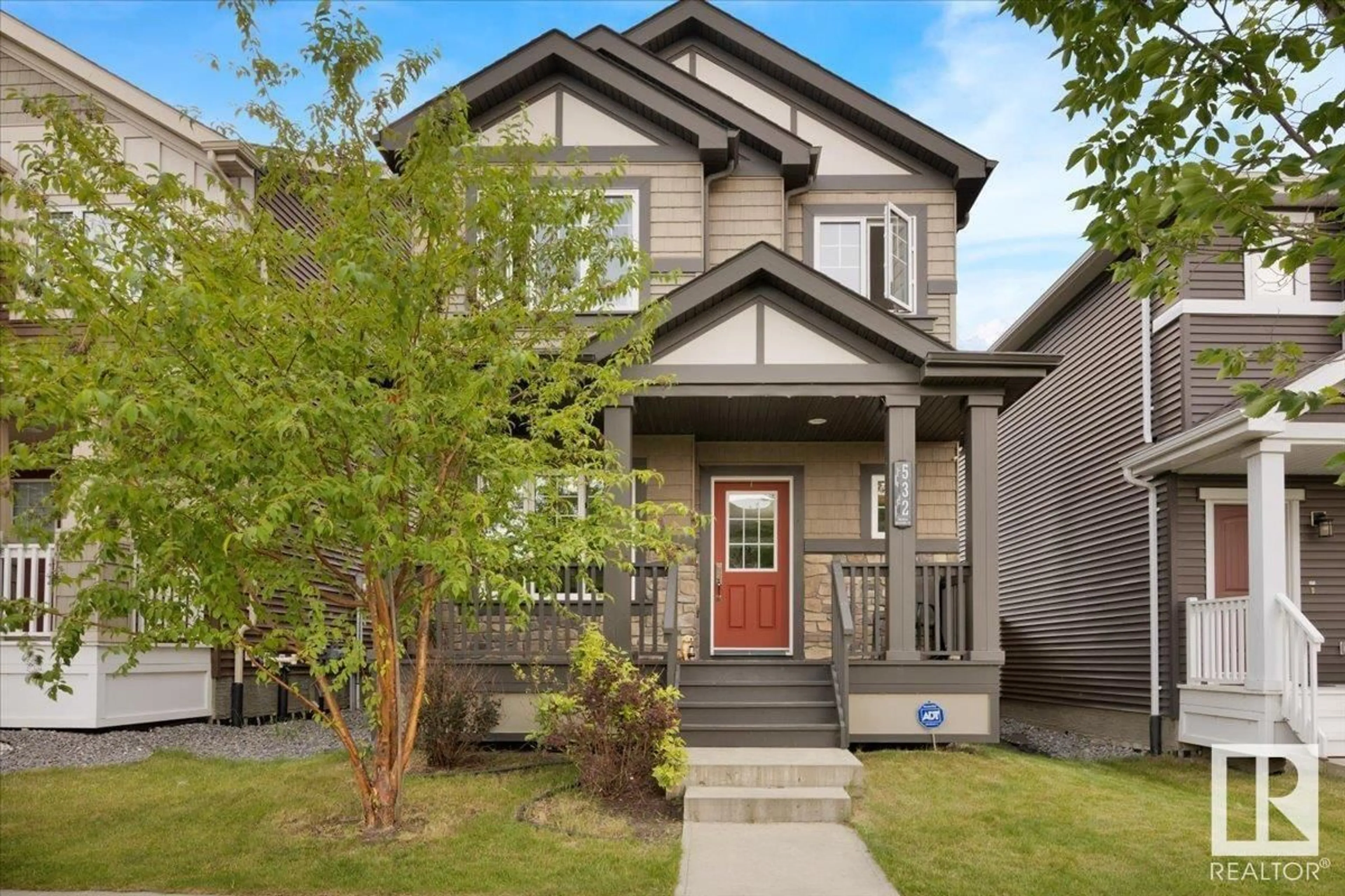 Home with brick exterior material, street for 532 ORCHARDS BLVD, Edmonton Alberta T6X2B7