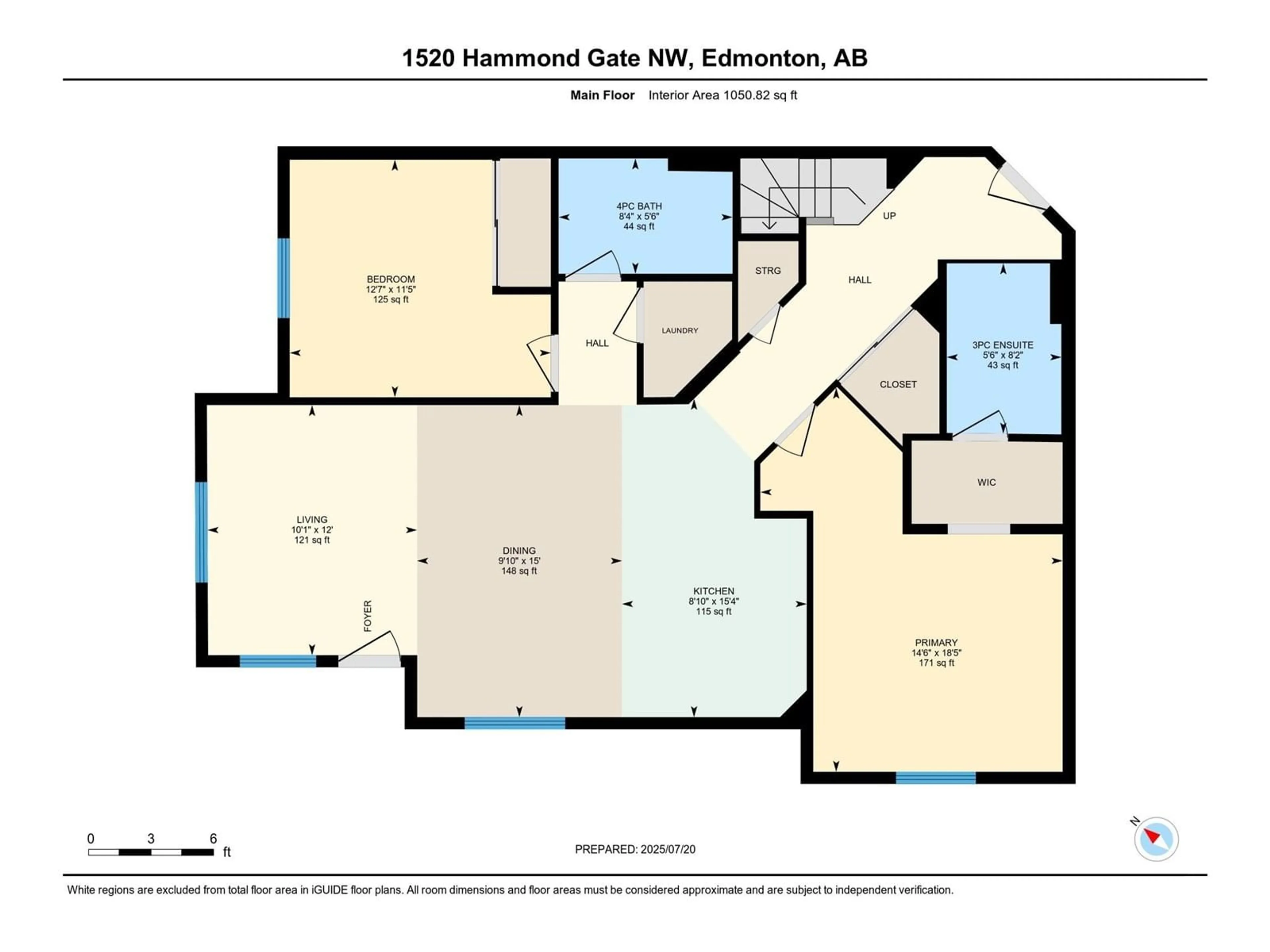 Floor plan for #435 - 1520 HAMMOND GATE, Edmonton Alberta T6M0J4