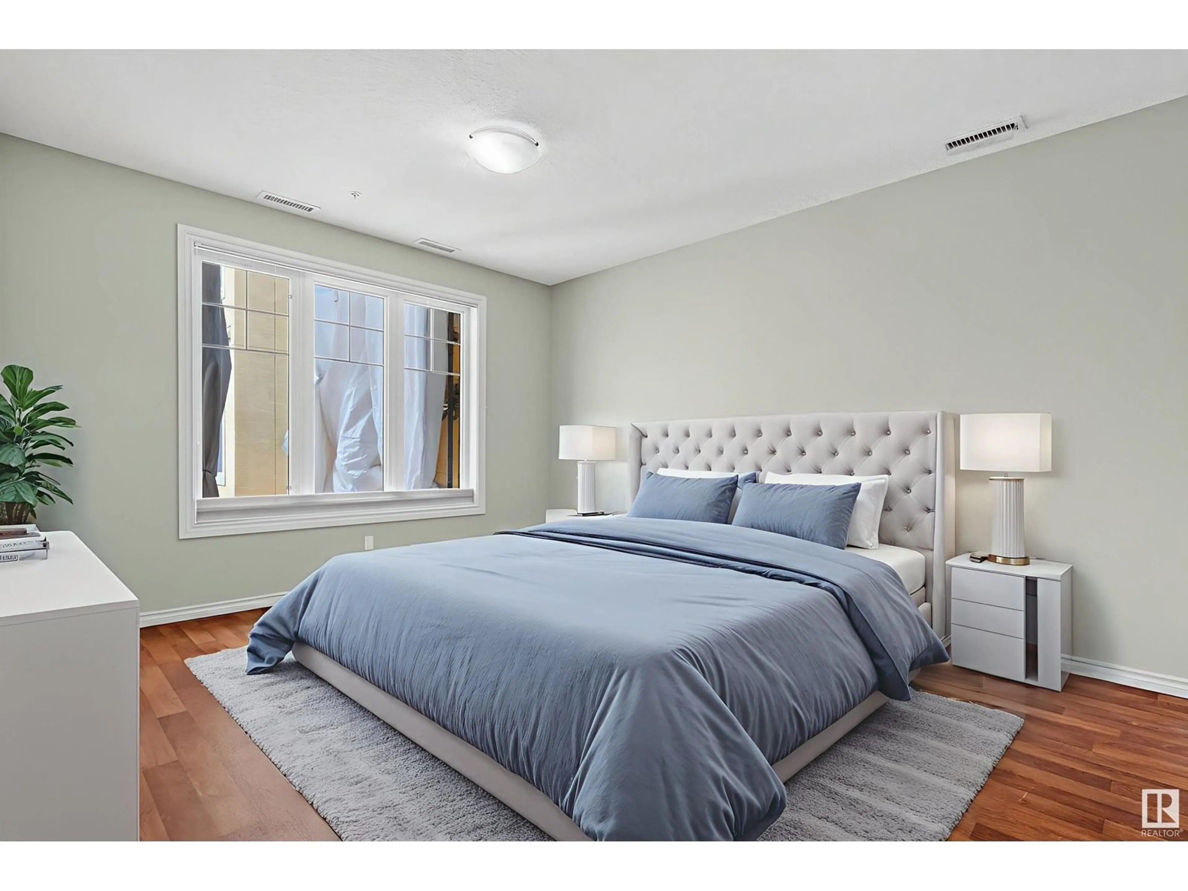 Bedroom with bed, unknown for #312 - 9820 165 ST, Edmonton Alberta T5P0N3
