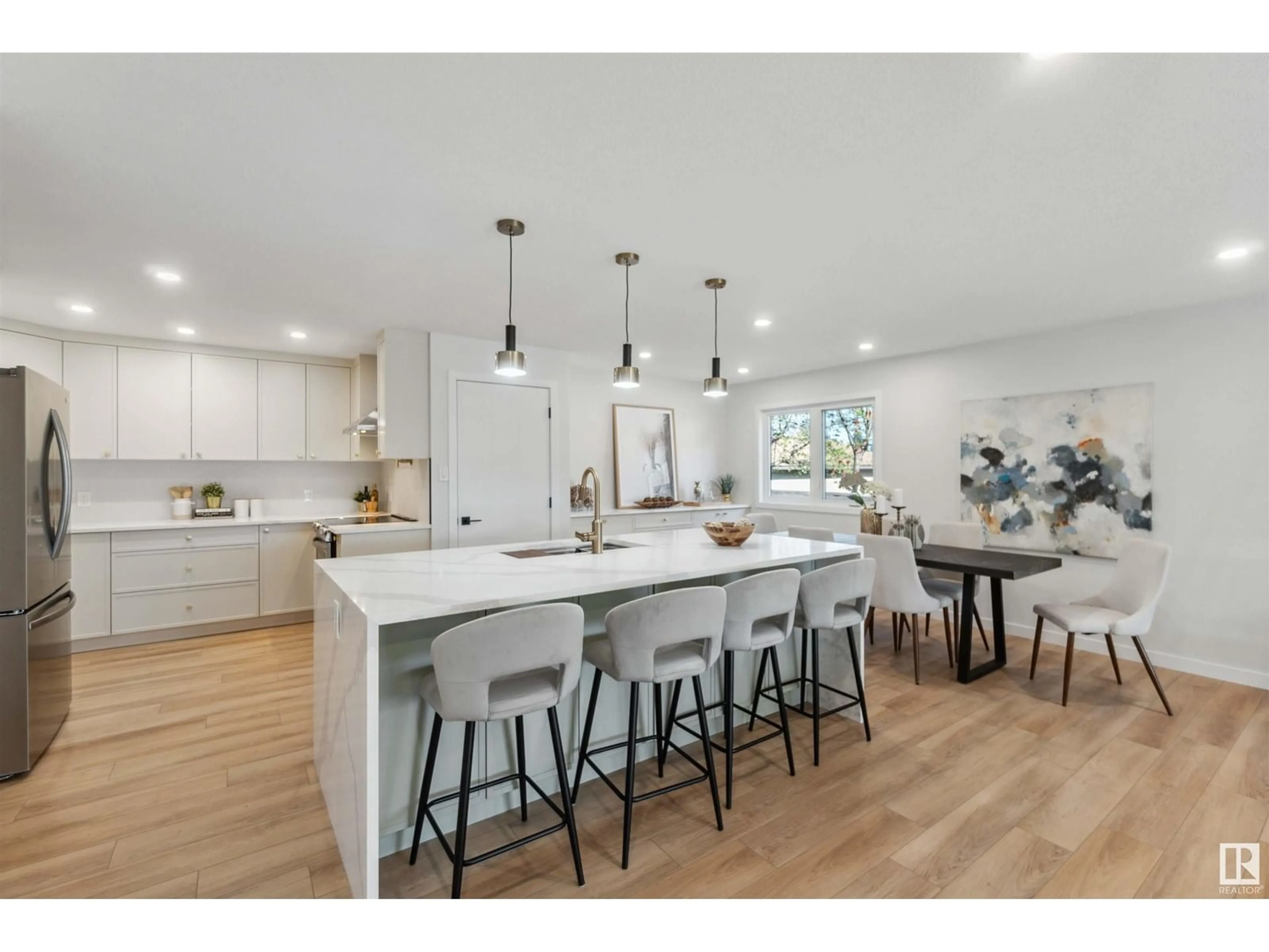Open concept kitchen, unknown for 8604 52 ST, Edmonton Alberta T6B1E9
