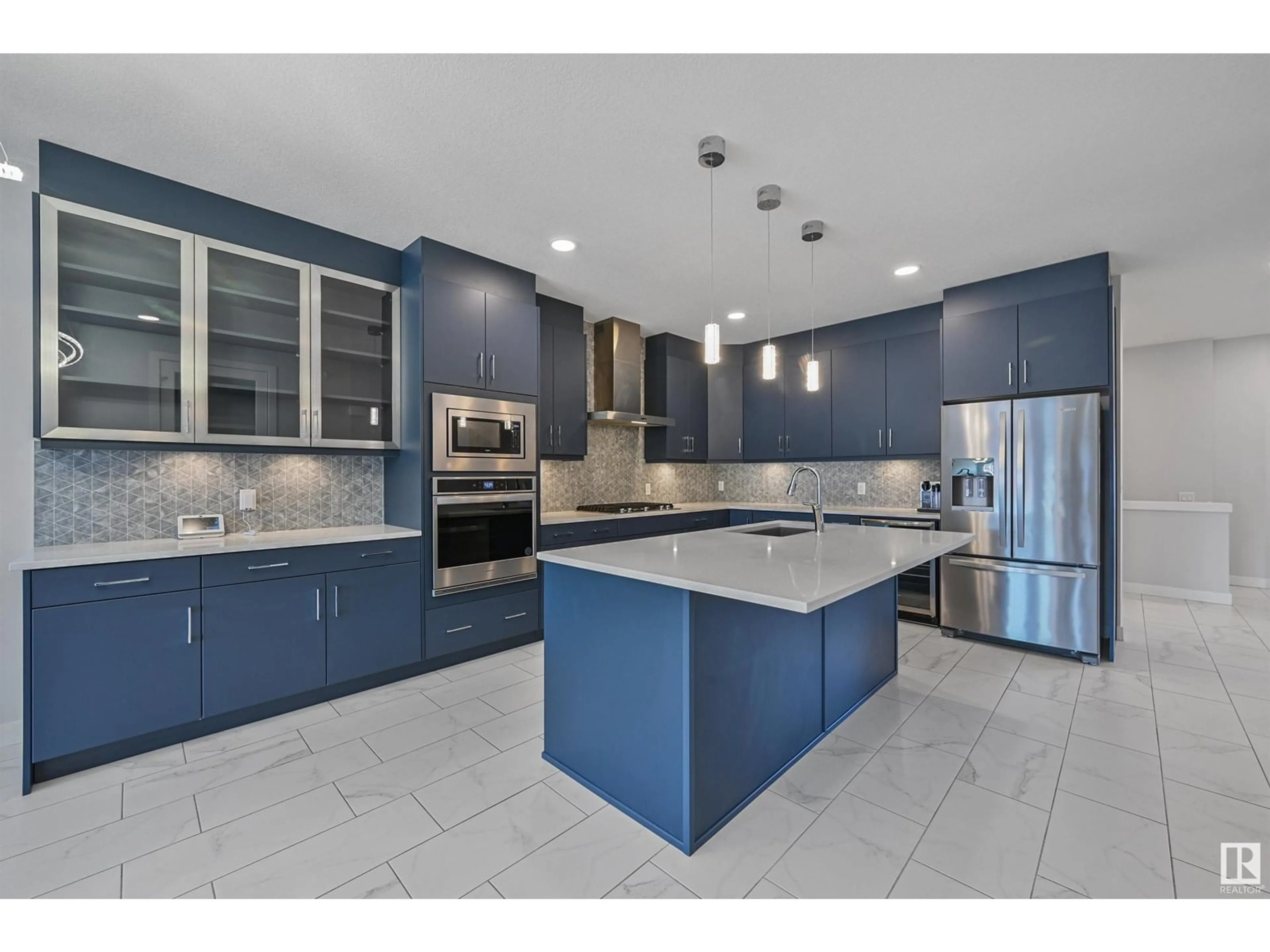 Contemporary kitchen, ceramic/tile floor for 3116 167 ST, Edmonton Alberta T6W4R2