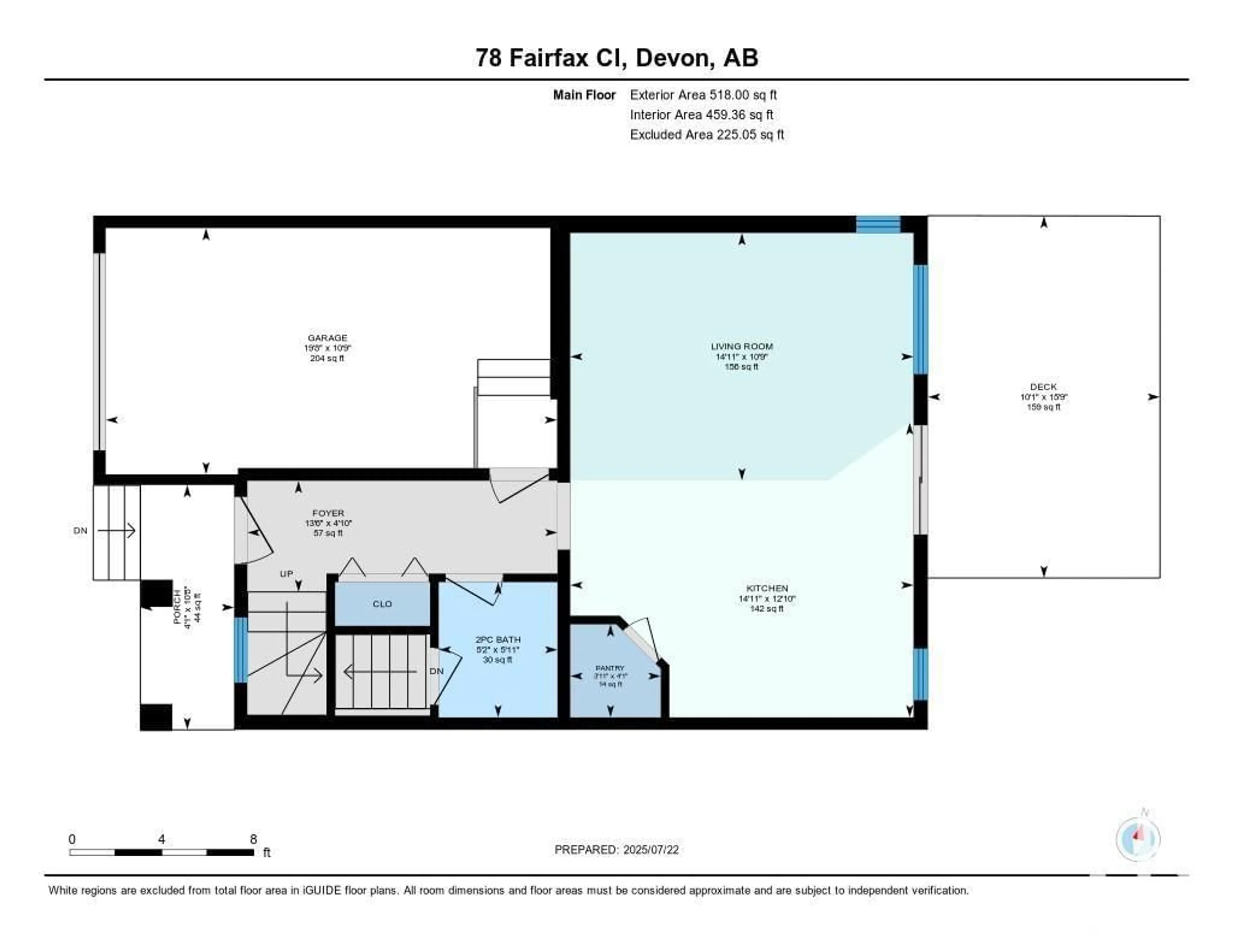 Floor plan for 78 FAIRFAX LN, Devon Alberta T9G0A4