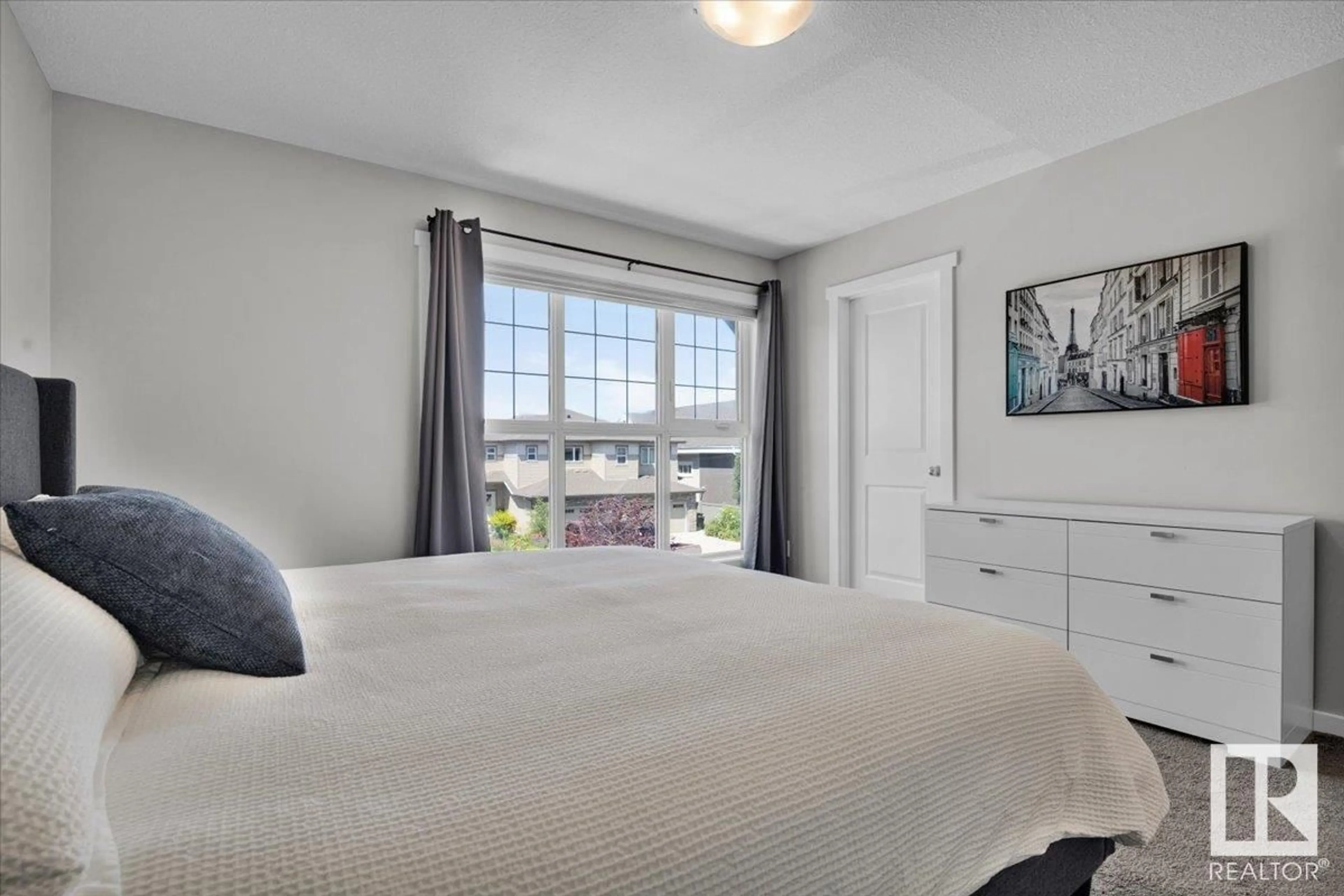 Bedroom with bed, unknown for NW - 12831 207 ST, Edmonton Alberta T5S0K2
