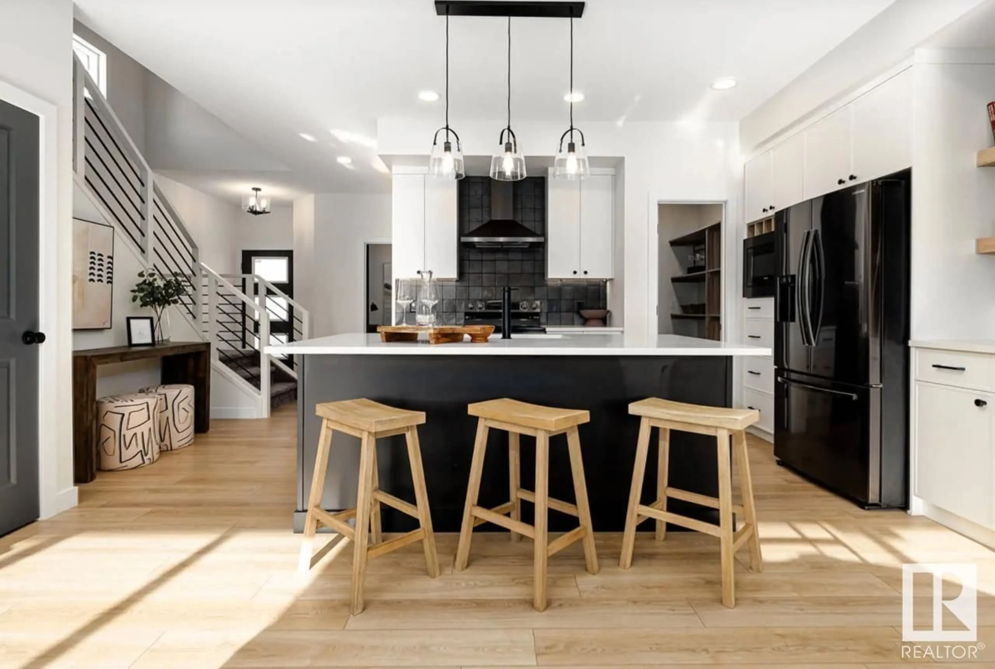 Contemporary kitchen, unknown for 2807 5 AV, Edmonton Alberta T6X1A7