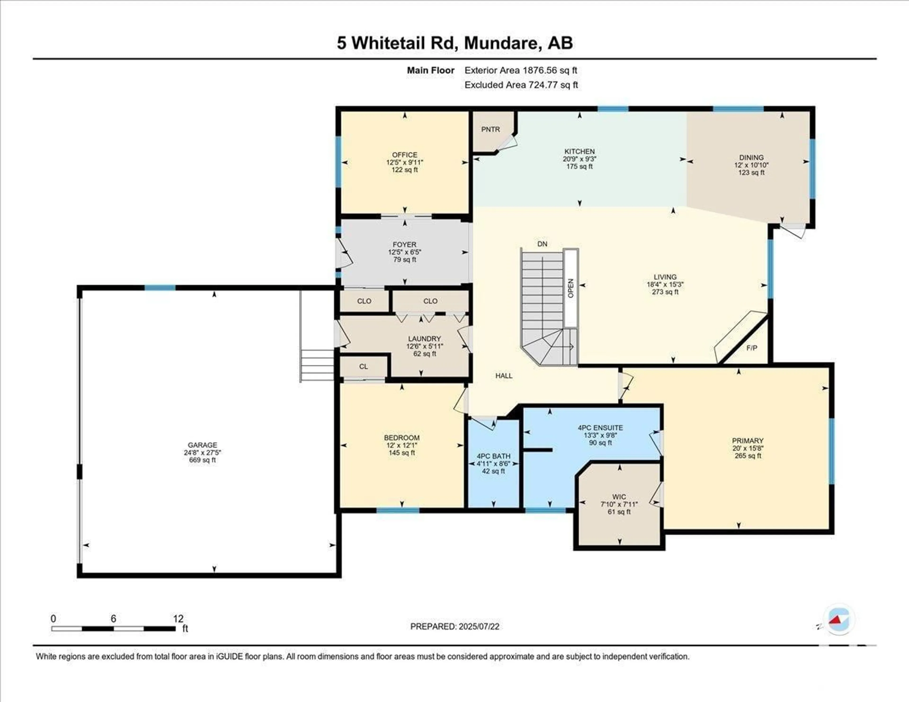 Floor plan for 5 WHITETAIL RD, Mundare Alberta T0B3H0