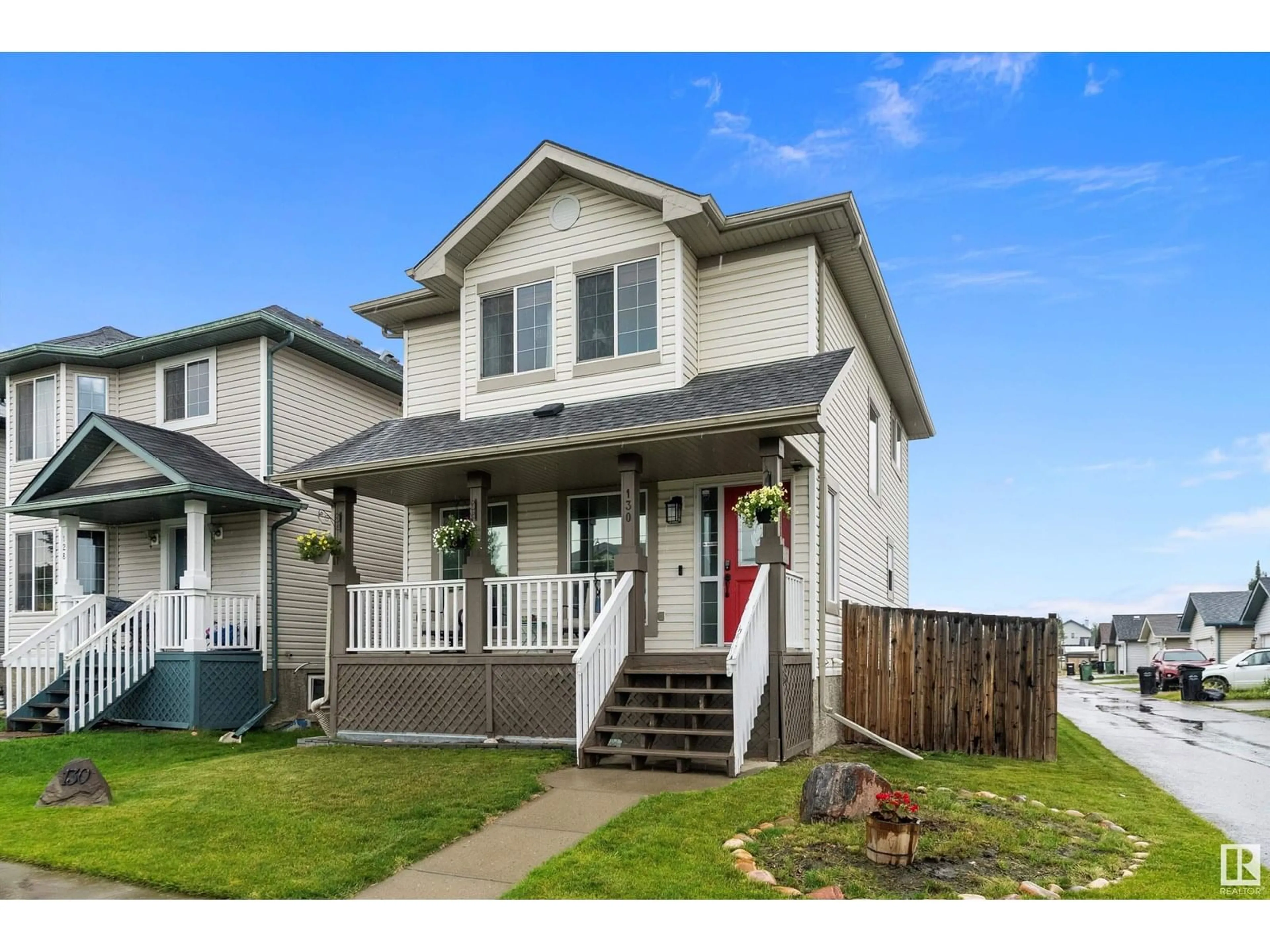 Home with vinyl exterior material, street for 130 DOUGLAS LN, Leduc Alberta T9E0J7