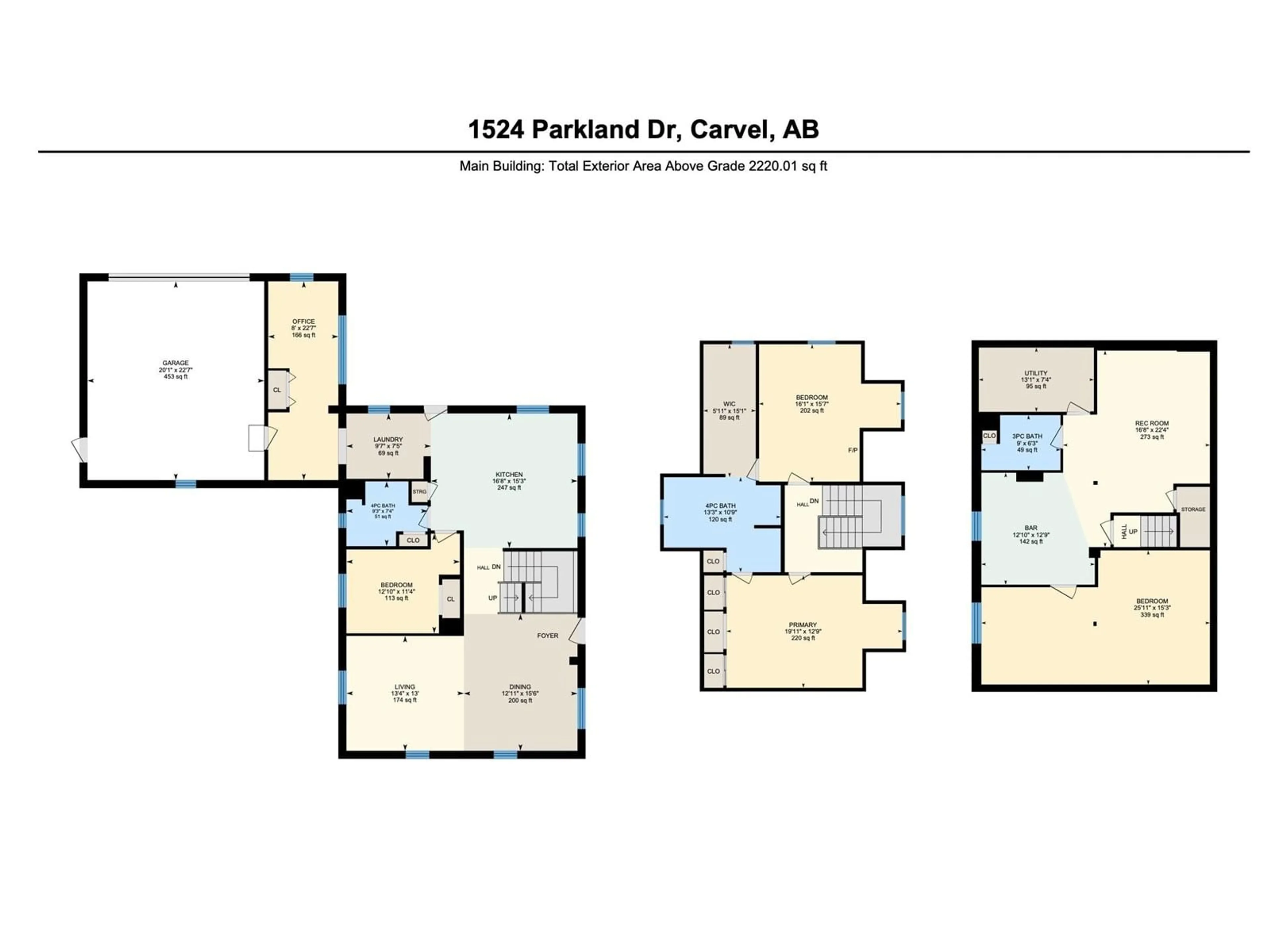 Floor plan for 1524 PARKLAND DR, Rural Parkland County Alberta T7Y2T6