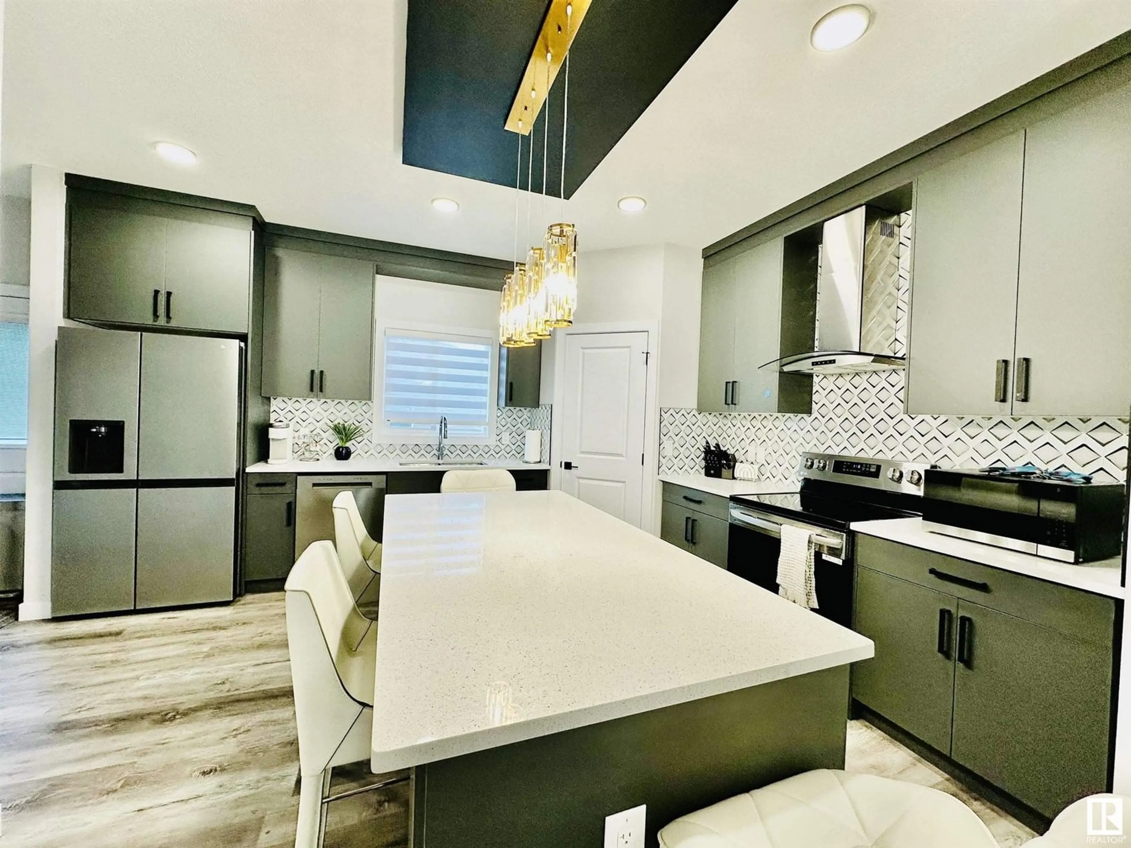 Open concept kitchen, ceramic/tile floor for 450 CRYSTAL CREEK LINK, Leduc Alberta T9E1N3