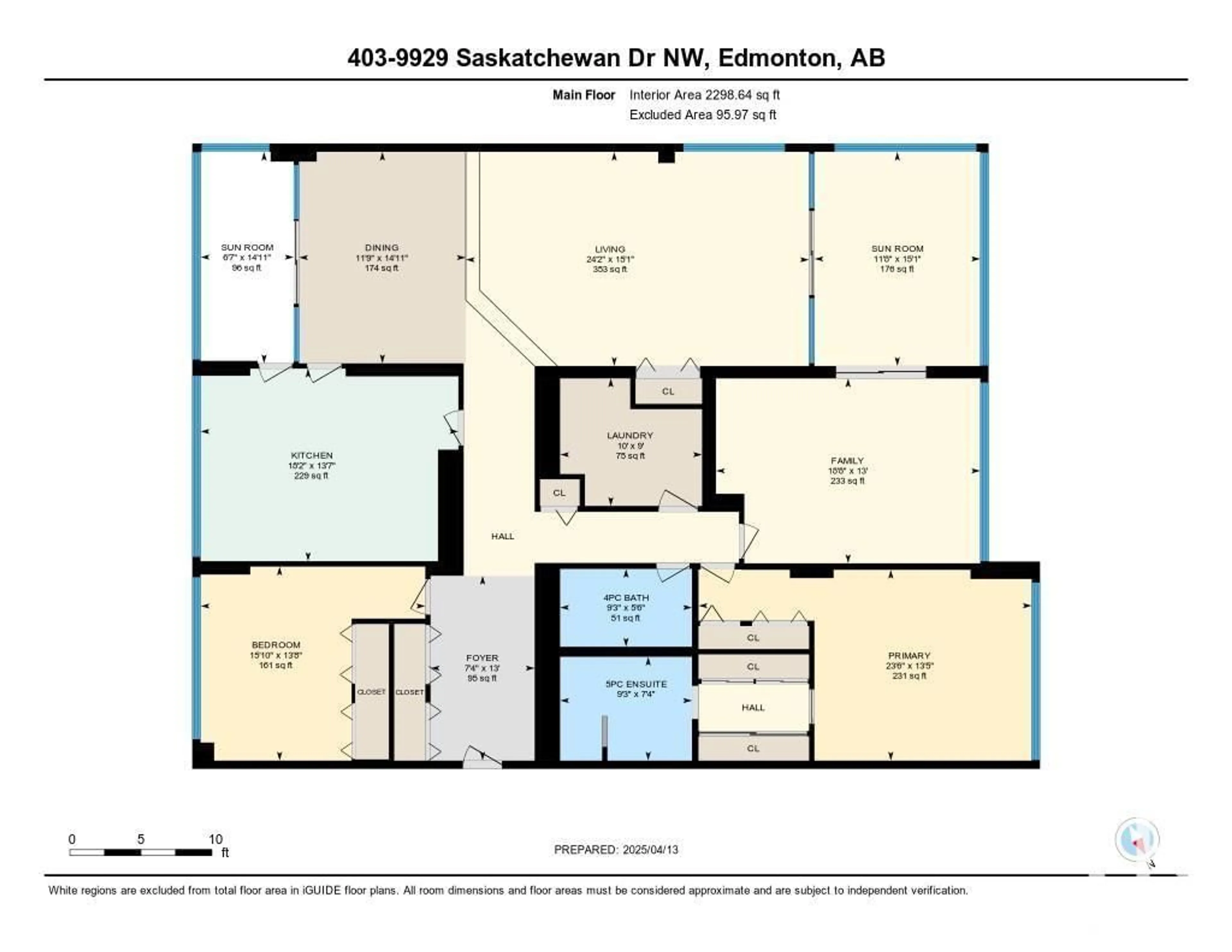 Floor plan for #403 - 9929 SASKATCHEWAN DR, Edmonton Alberta T6E5J9