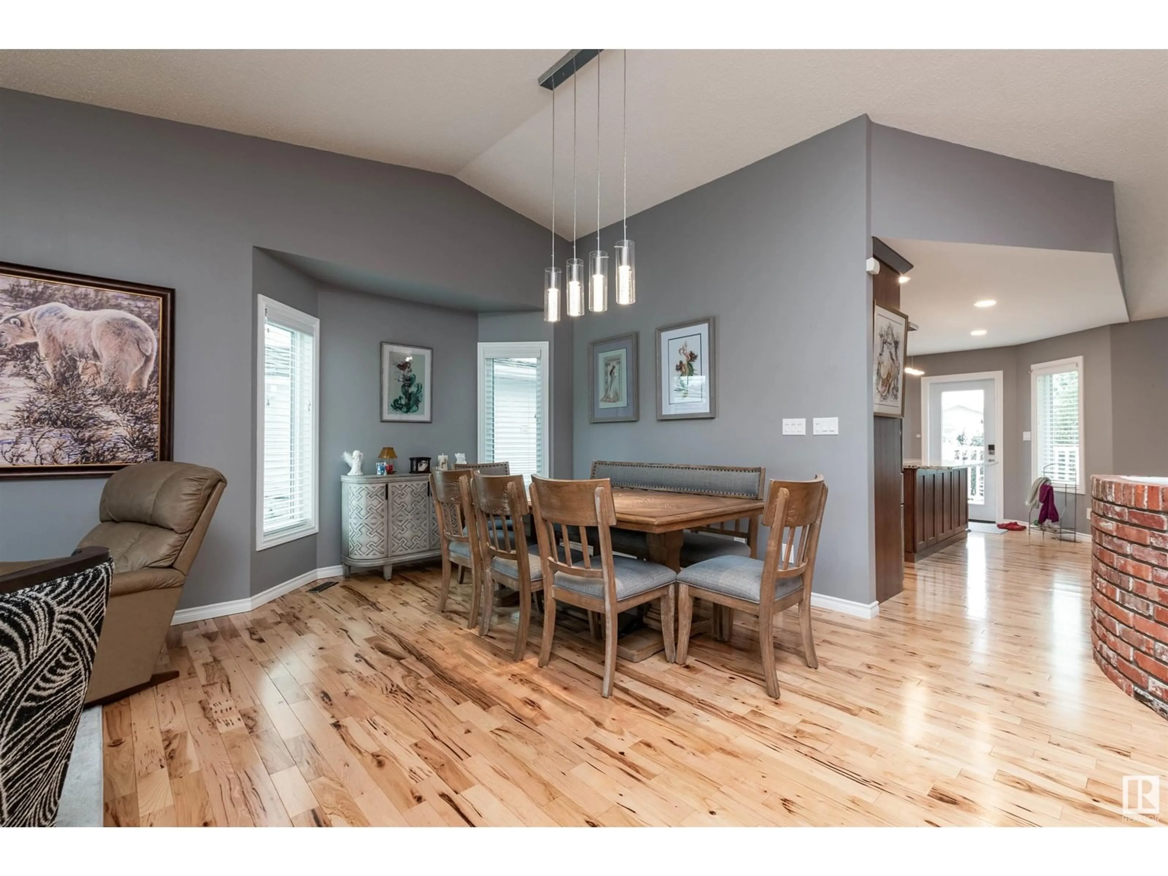 Dining room, wood/laminate floor for 8 CARMEL CL, Sherwood Park Alberta T8A5B7