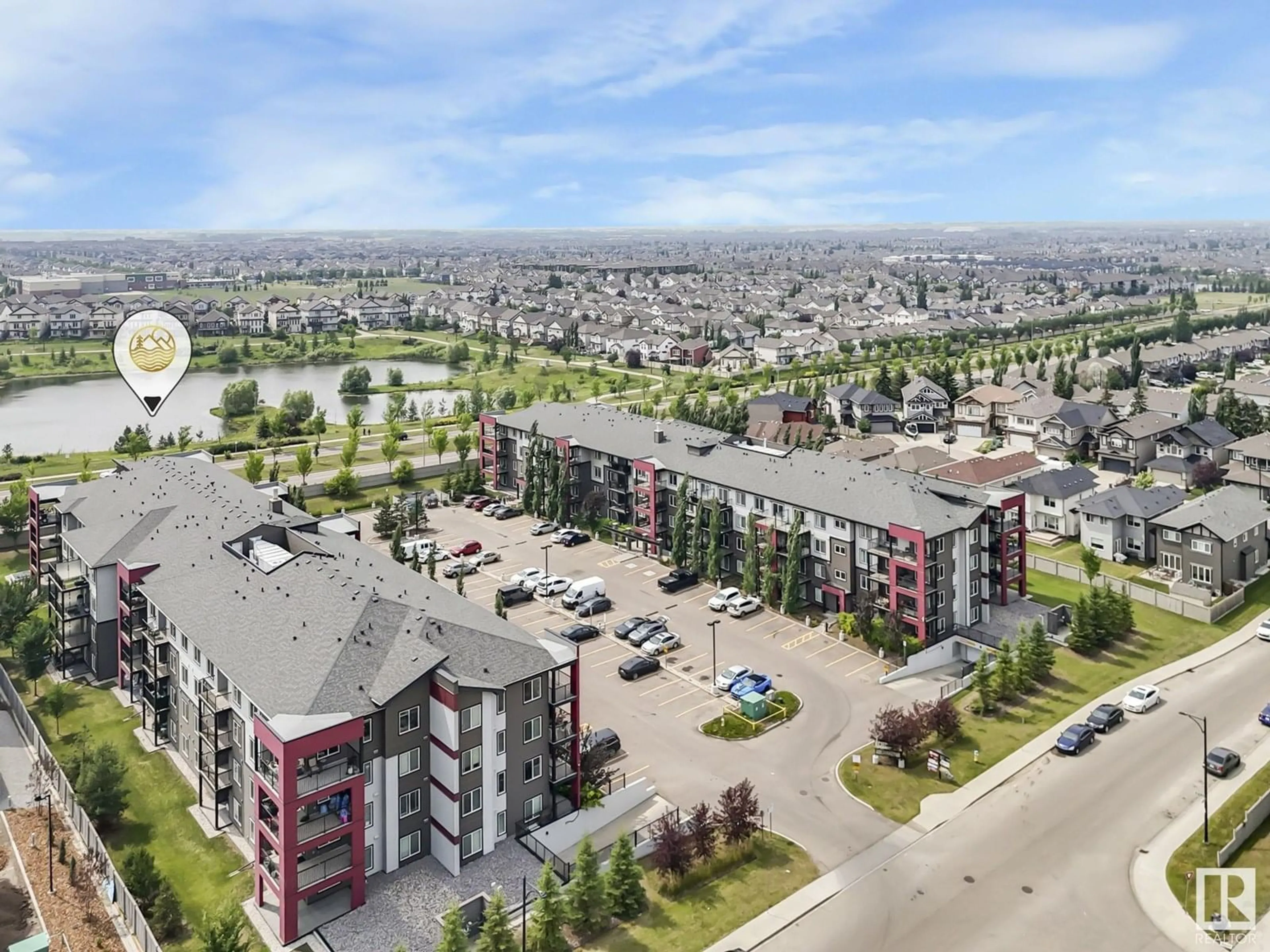 A pic from outside/outdoor area/front of a property/back of a property/a pic from drone, unknown for 312 - 5521 7 AV, Edmonton Alberta T6X1A8