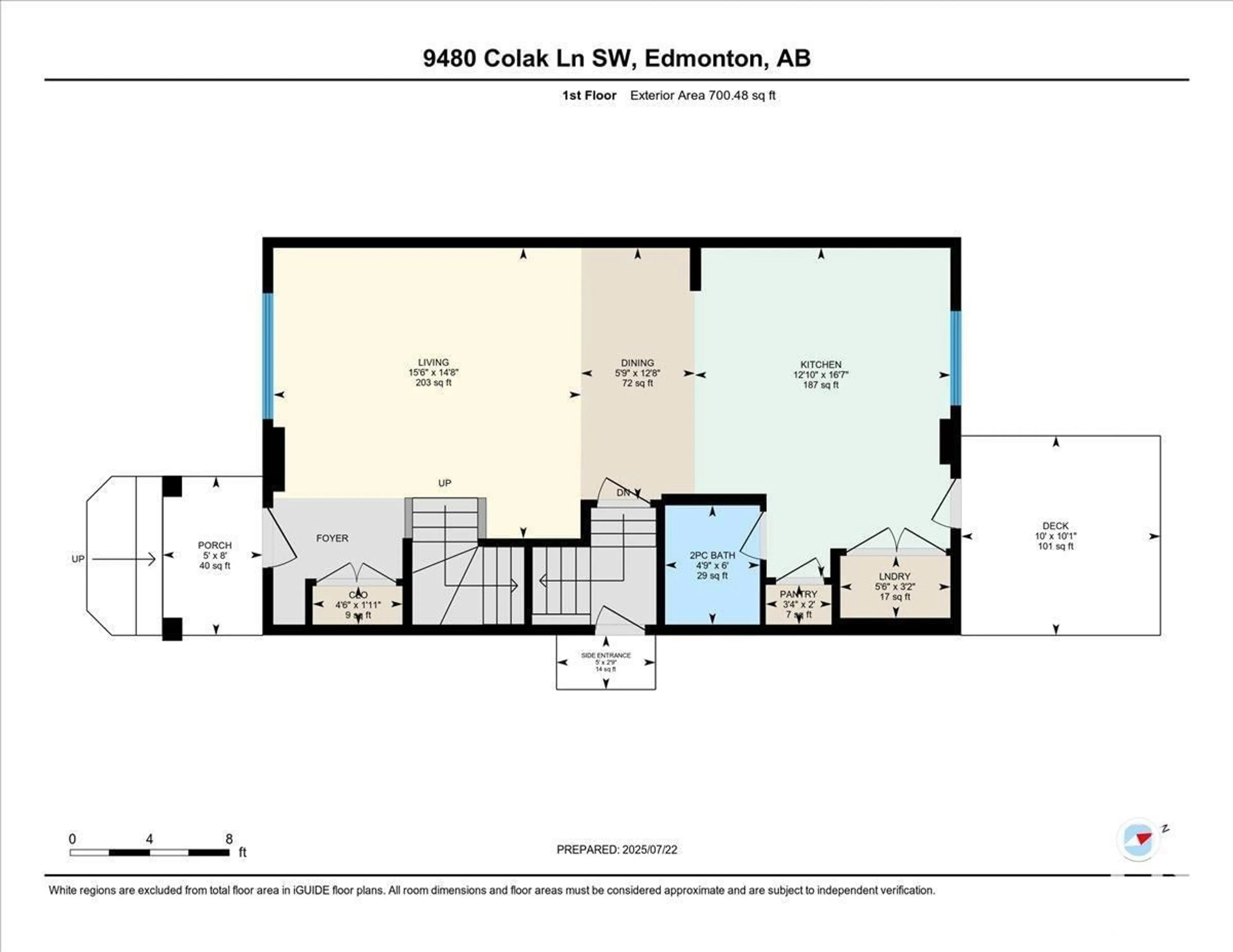 Floor plan for 9480 COLAK LN, Edmonton Alberta T6W1A6