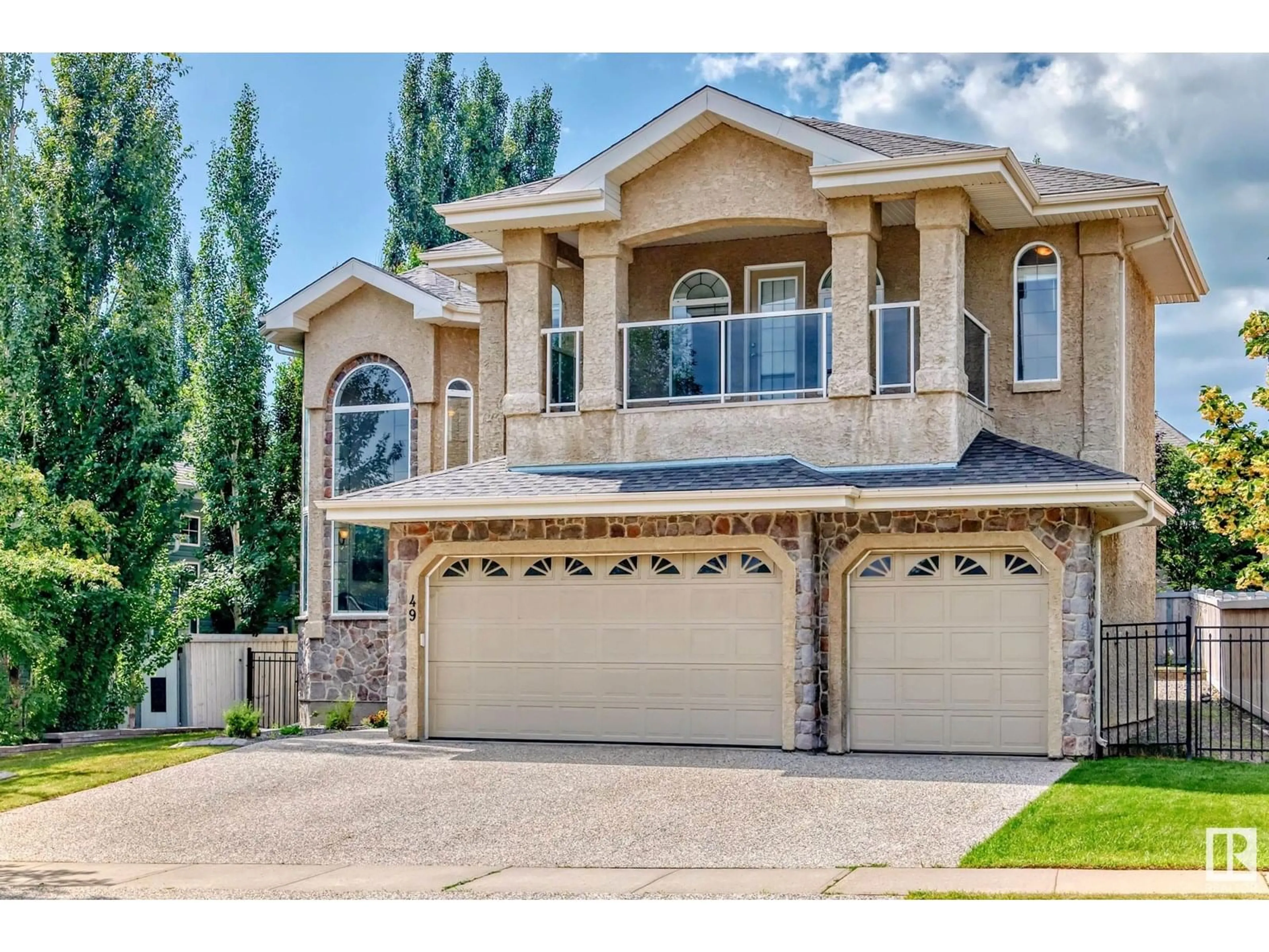 Home with vinyl exterior material, street for 49 LOISELLE WY, St. Albert Alberta T8N3C4