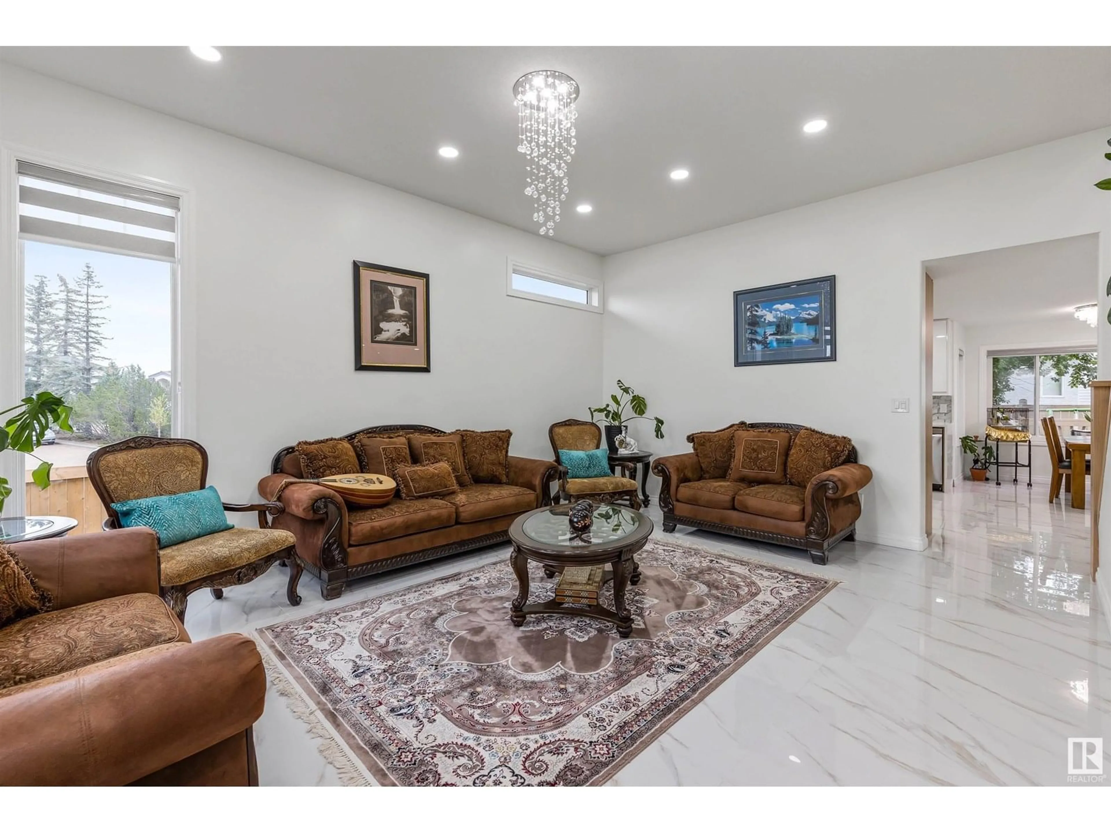 Living room with furniture, unknown for NW - 1122 116 ST, Edmonton Alberta T6J6X5
