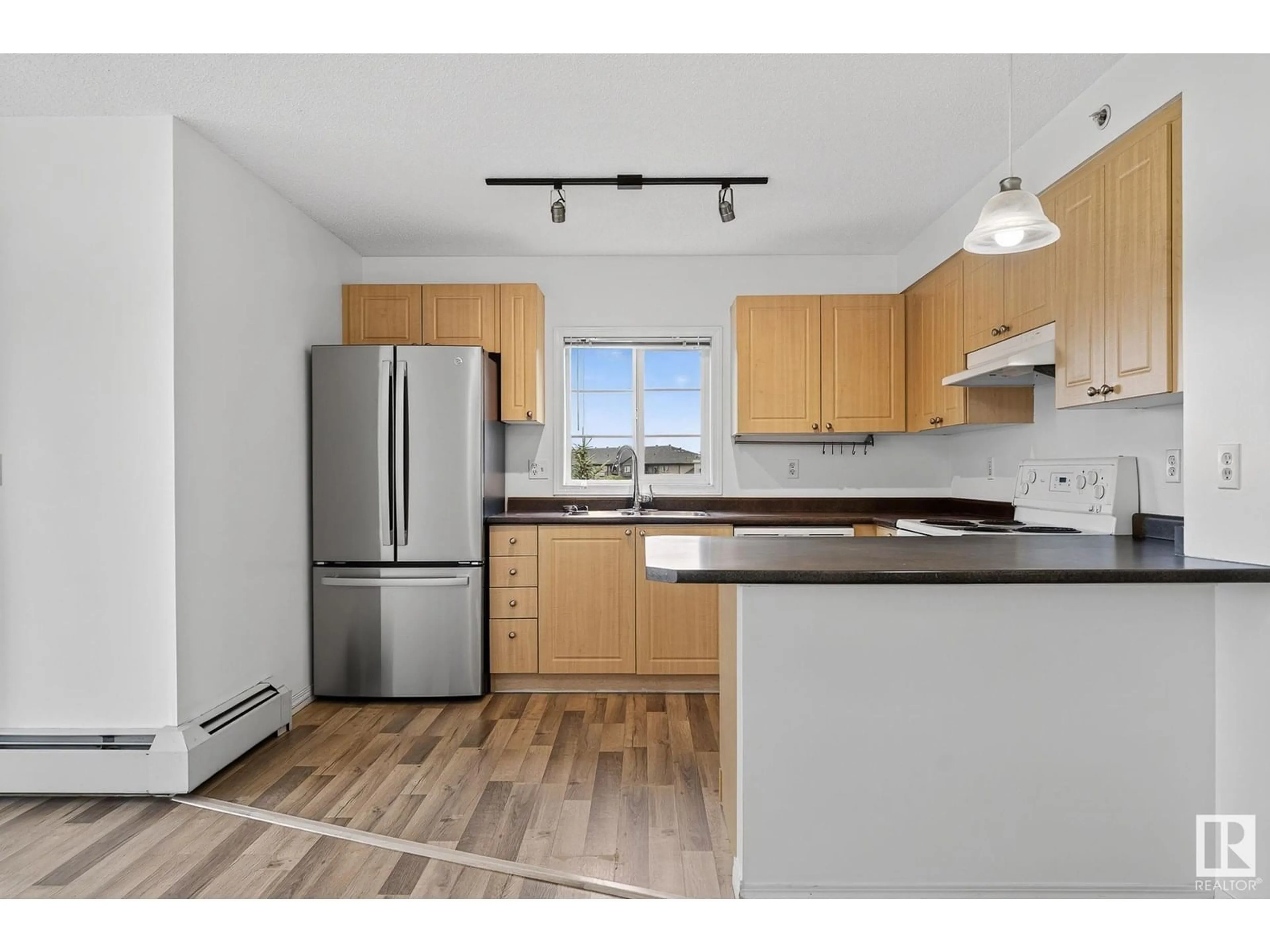 Standard kitchen, wood/laminate floor for 622 - 418 MCALLISTER LO, Edmonton Alberta T6W1N2