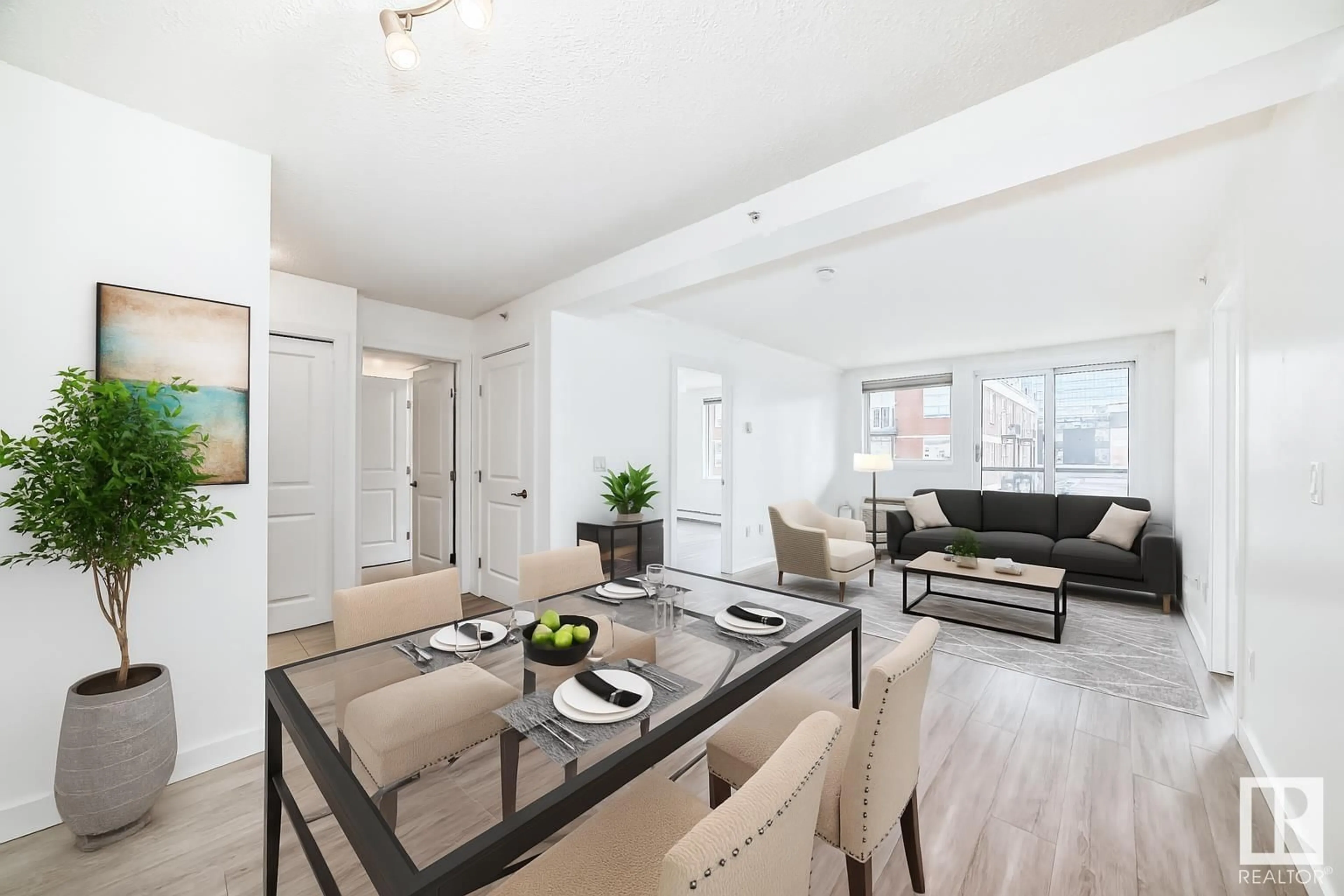 Living room with furniture, unknown for #304 - 10303 105 ST NW, Edmonton Alberta T5J5G3