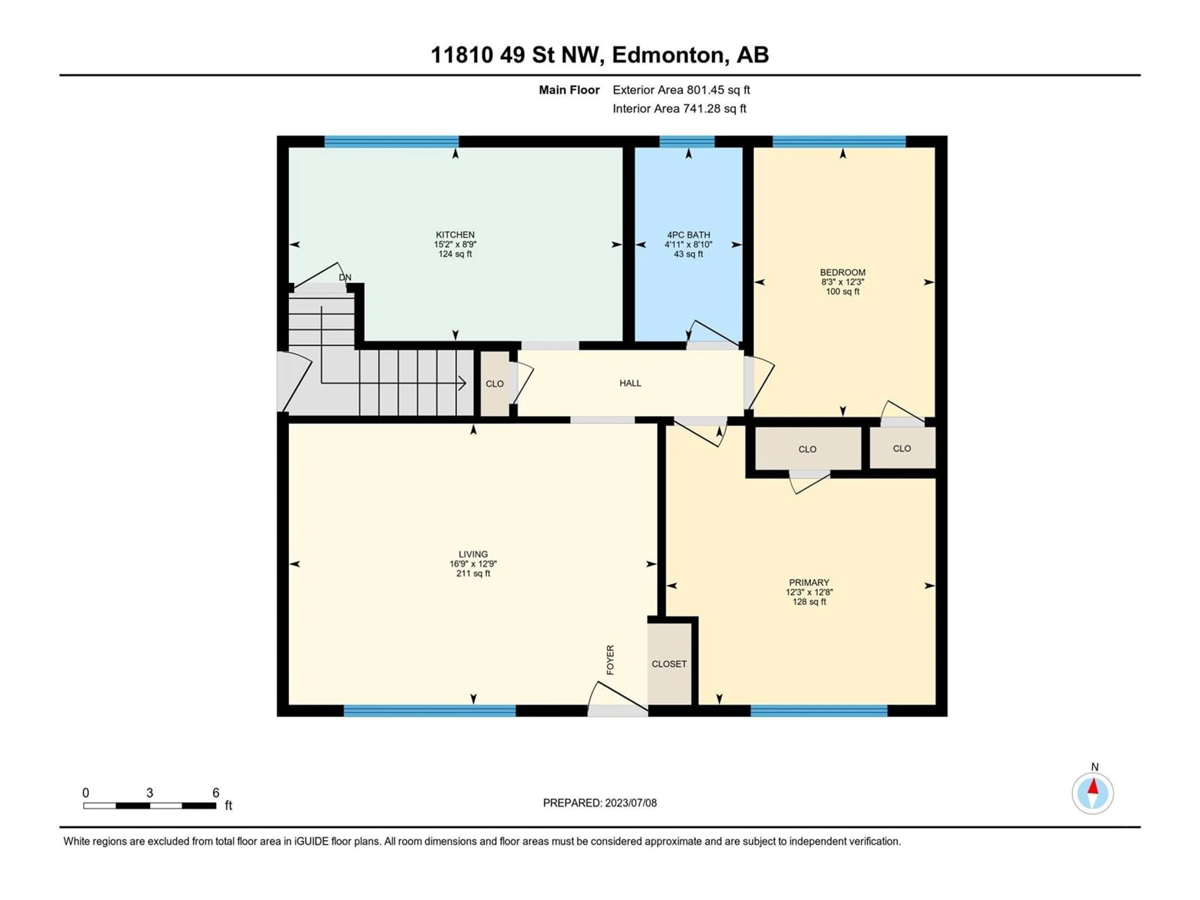 Floor plan for NW - 11810 49 ST, Edmonton Alberta T5W2Z8