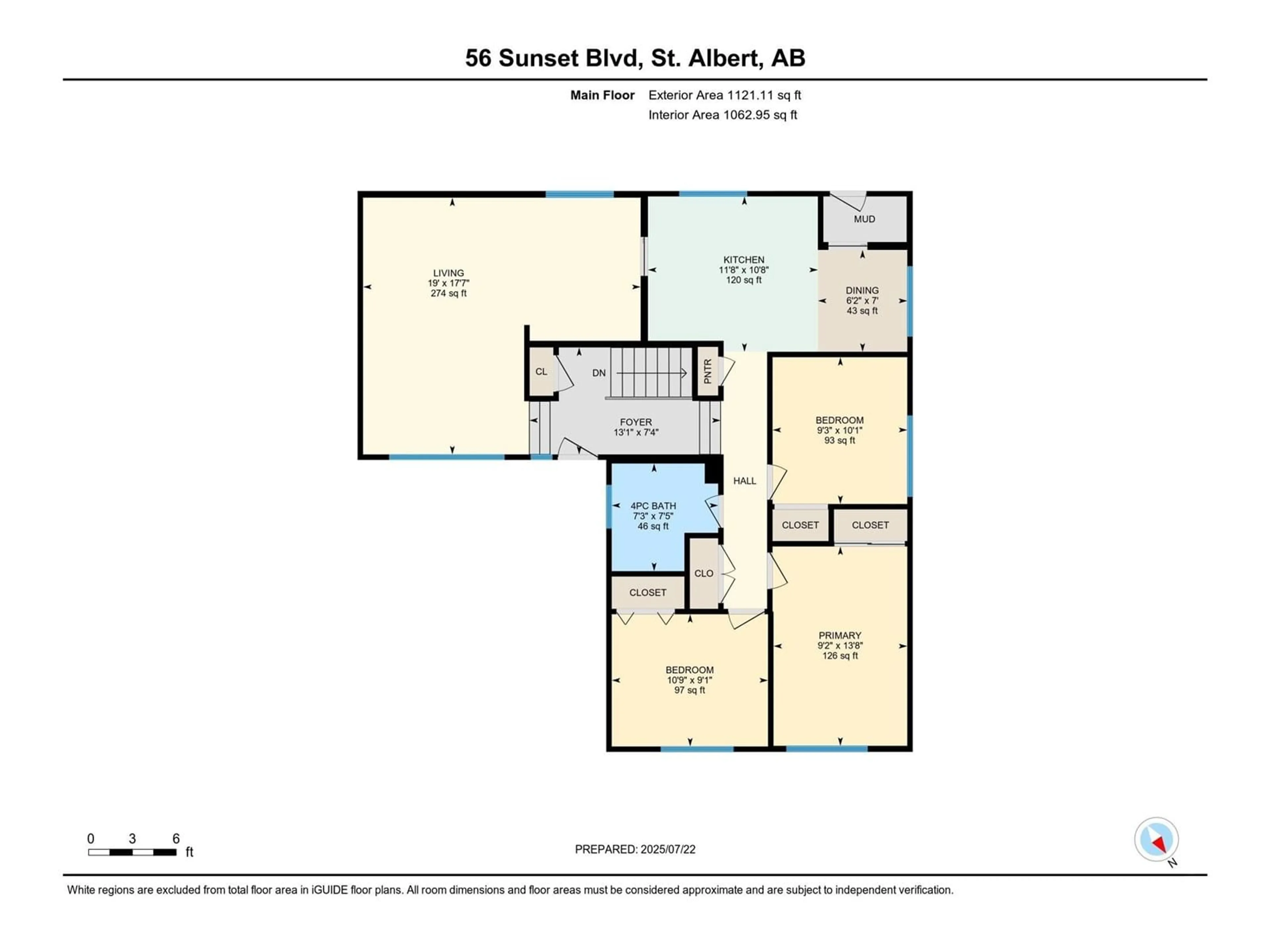 Floor plan for 56 SUNSET BV, St. Albert Alberta T8N0N8