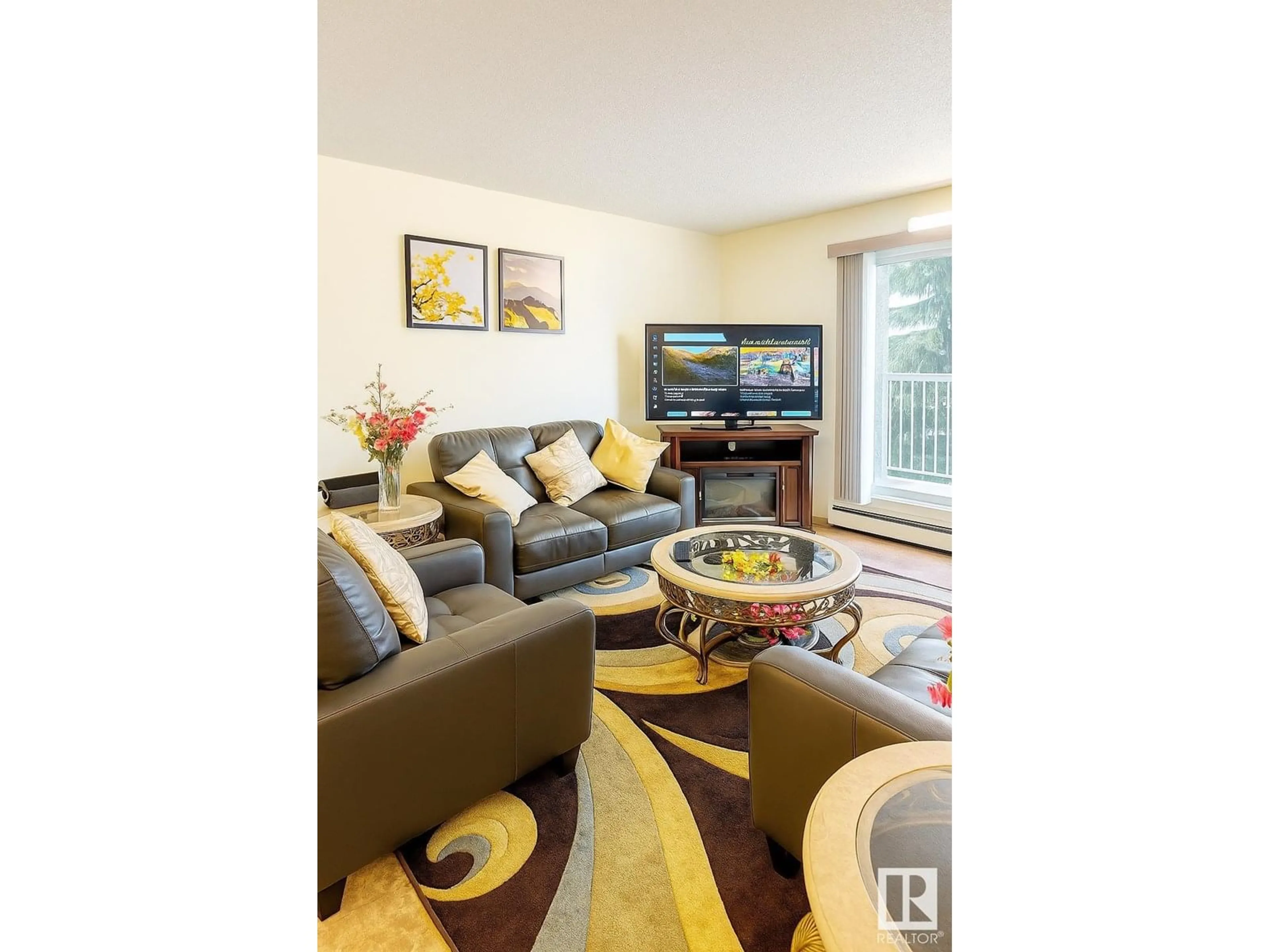Living room with furniture, unknown for #204 - 4220 139 AV, Edmonton Alberta T5Y2Y2