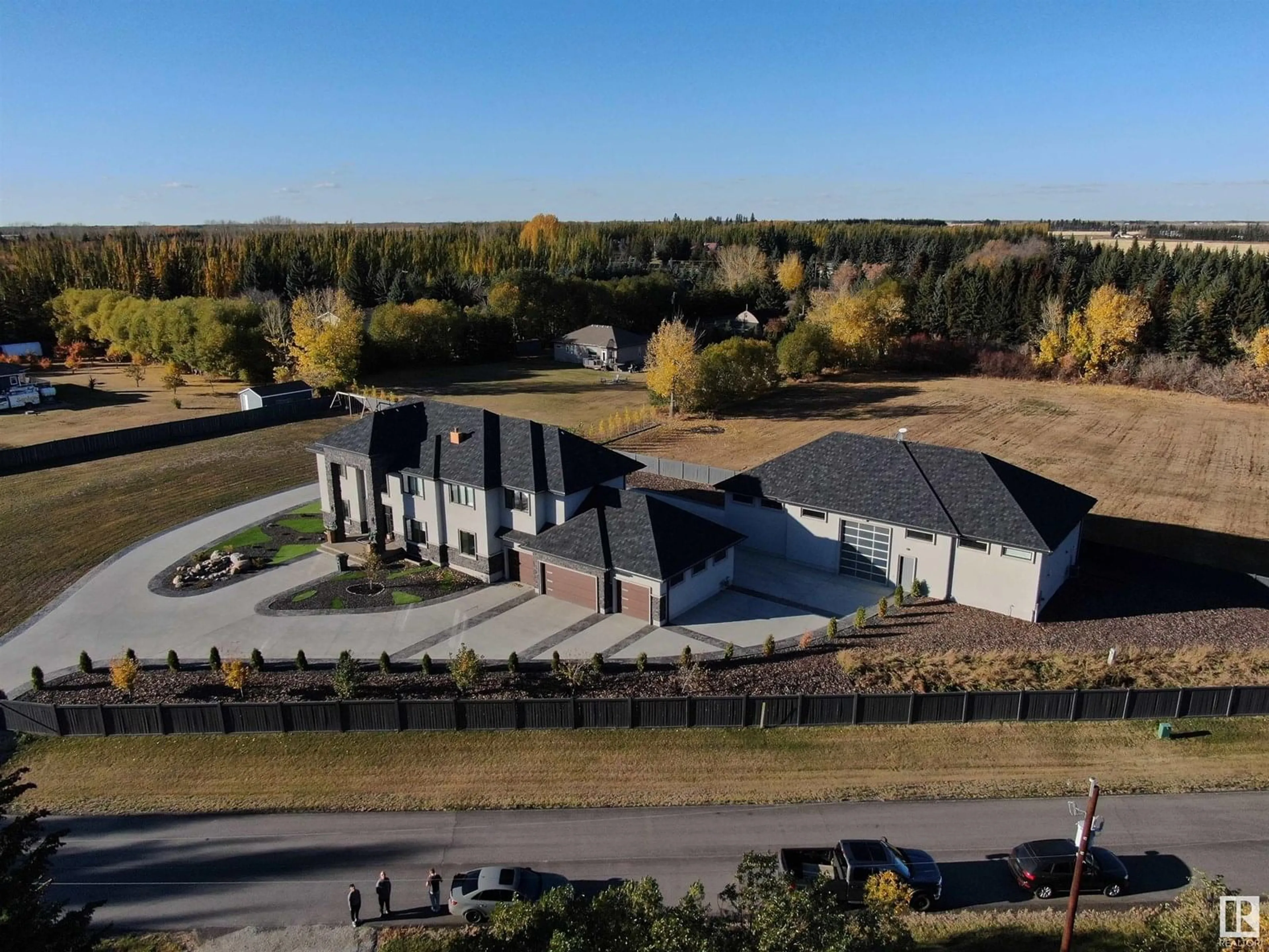 A pic from outside/outdoor area/front of a property/back of a property/a pic from drone, building for #4 - 54513 RGE RD 251, Rural Sturgeon County Alberta T8T0A7
