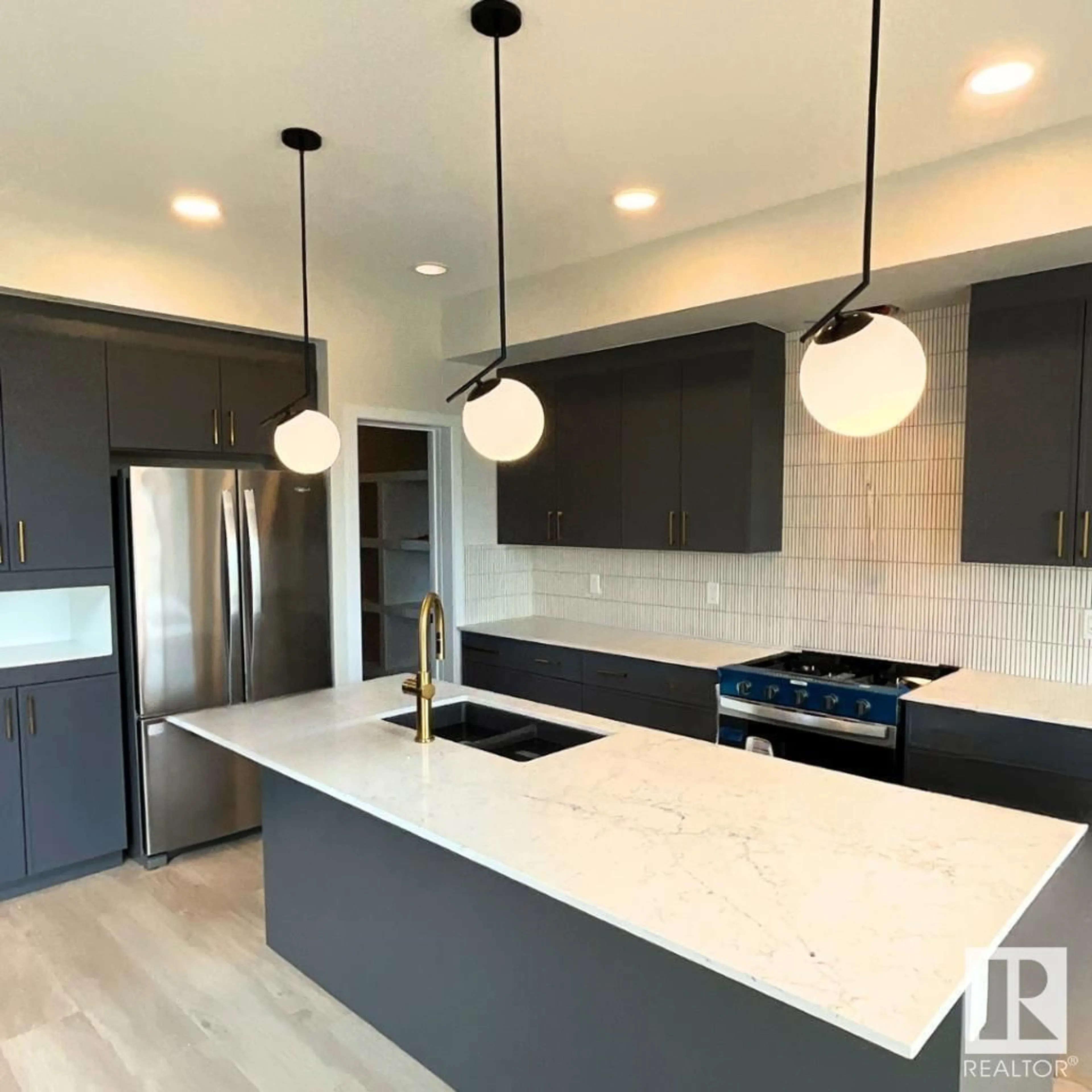 Contemporary kitchen, ceramic/tile floor for SW - 2319 159 ST, Edmonton Alberta T6W5K5