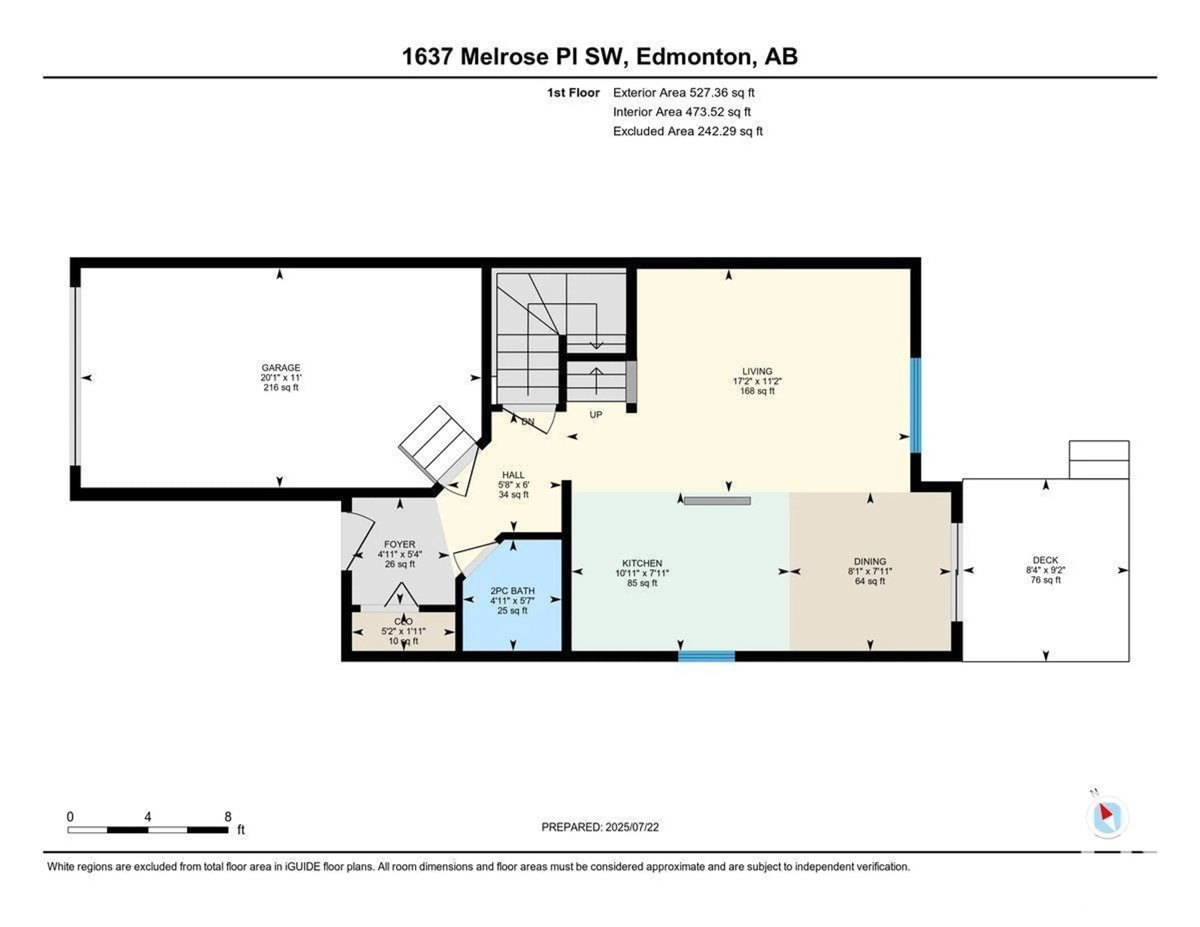 Floor plan for 1637 MELROSE PL, Edmonton Alberta T6W1X5