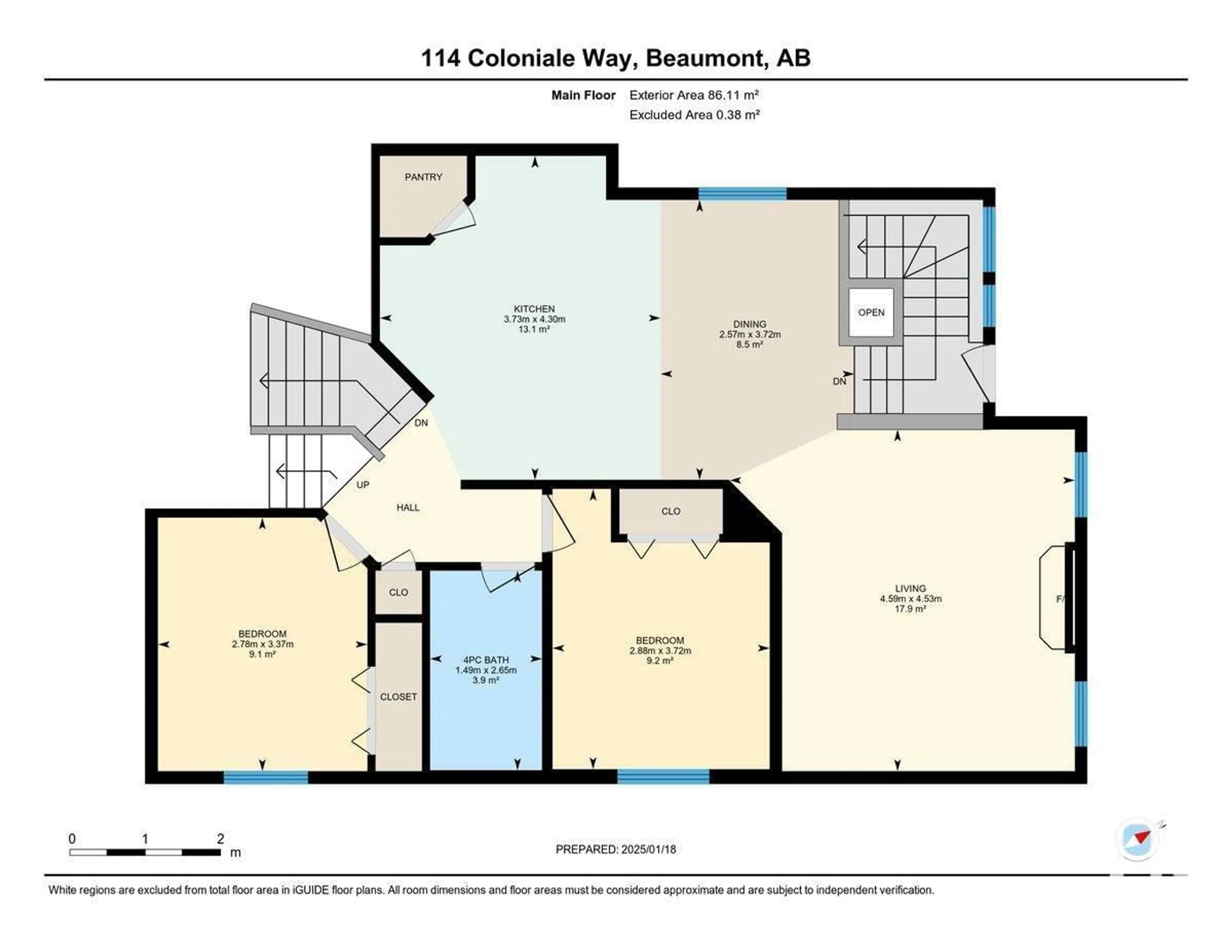 Floor plan for #34 - 8304 11 AV, Edmonton Alberta T6X1J8