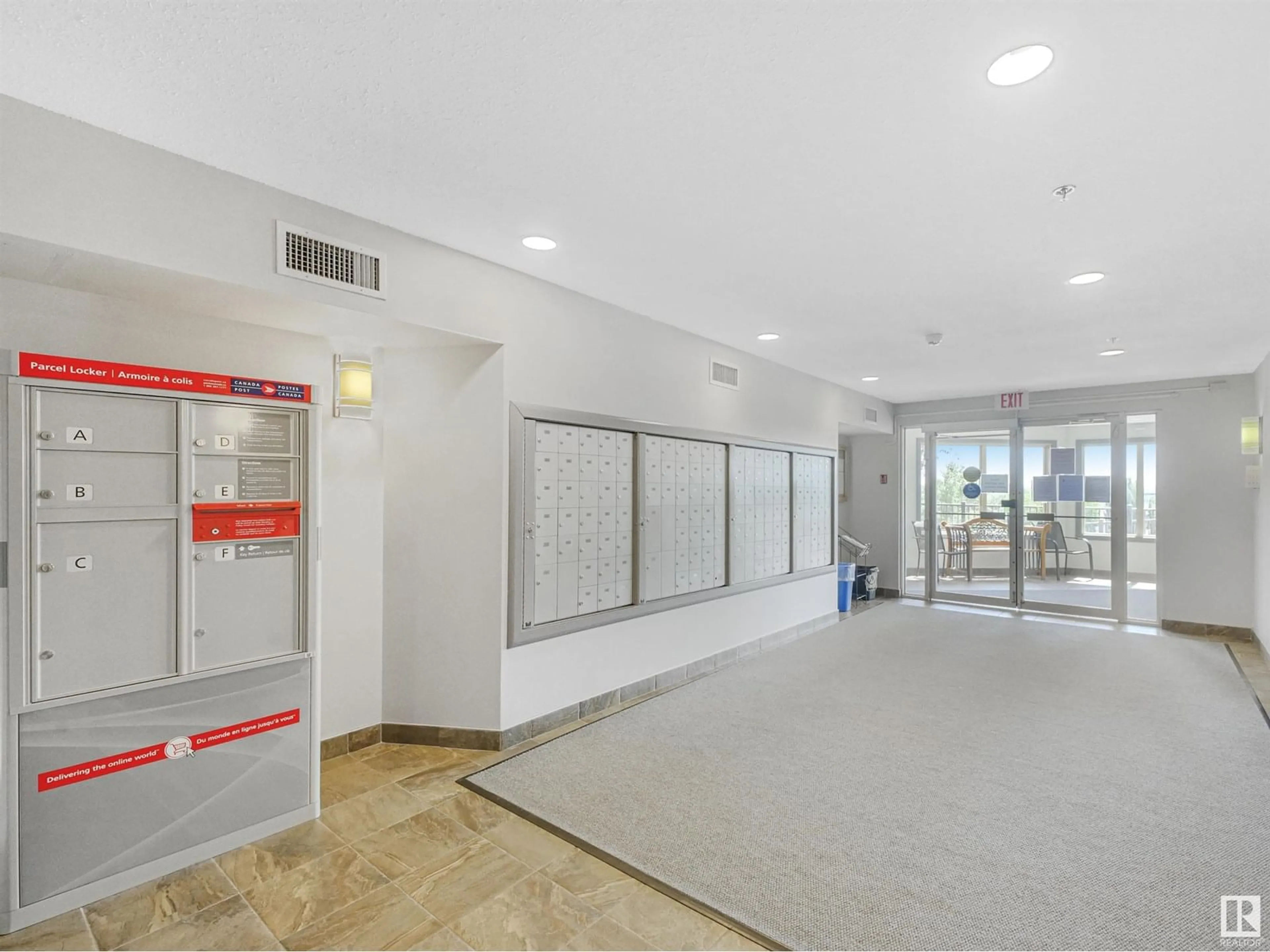 Indoor foyer for #213 - 530 HOOKE RD, Edmonton Alberta T5A5J5