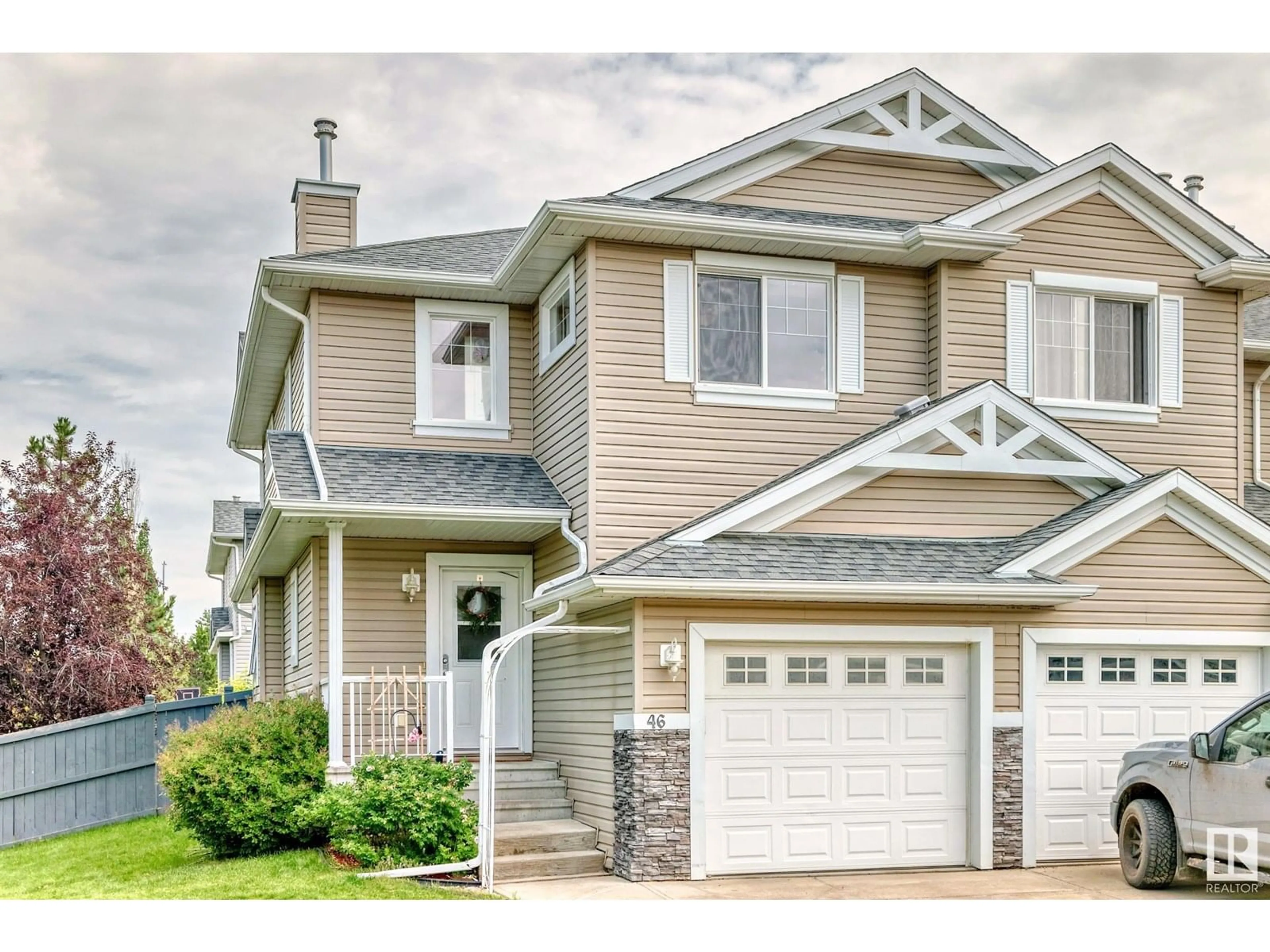 Home with vinyl exterior material, street for 5101 SOLEIL BV, Beaumont Alberta T4X0C3