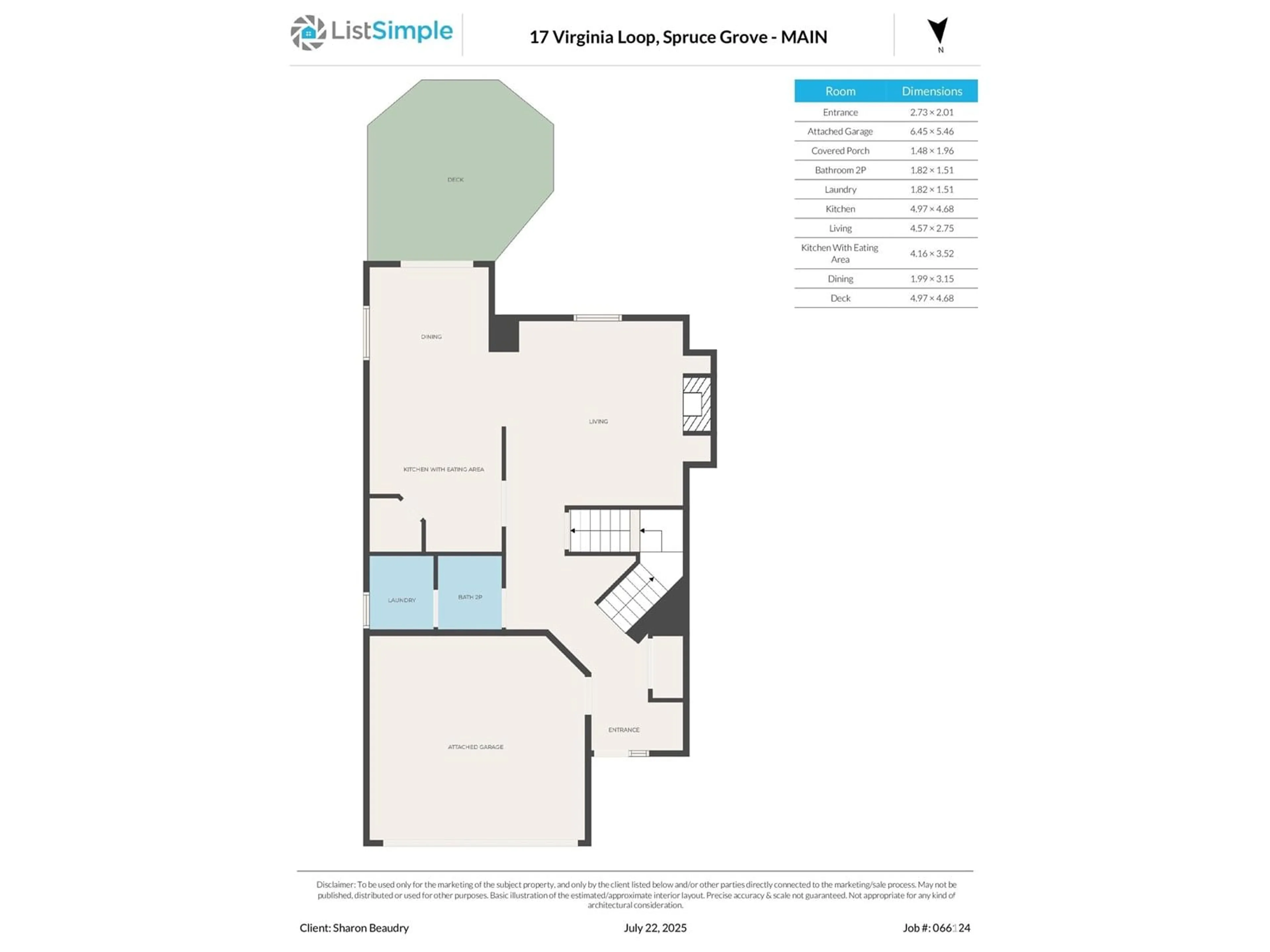 Floor plan for 17 VIRGINIA LO, Spruce Grove Alberta T7X4P6