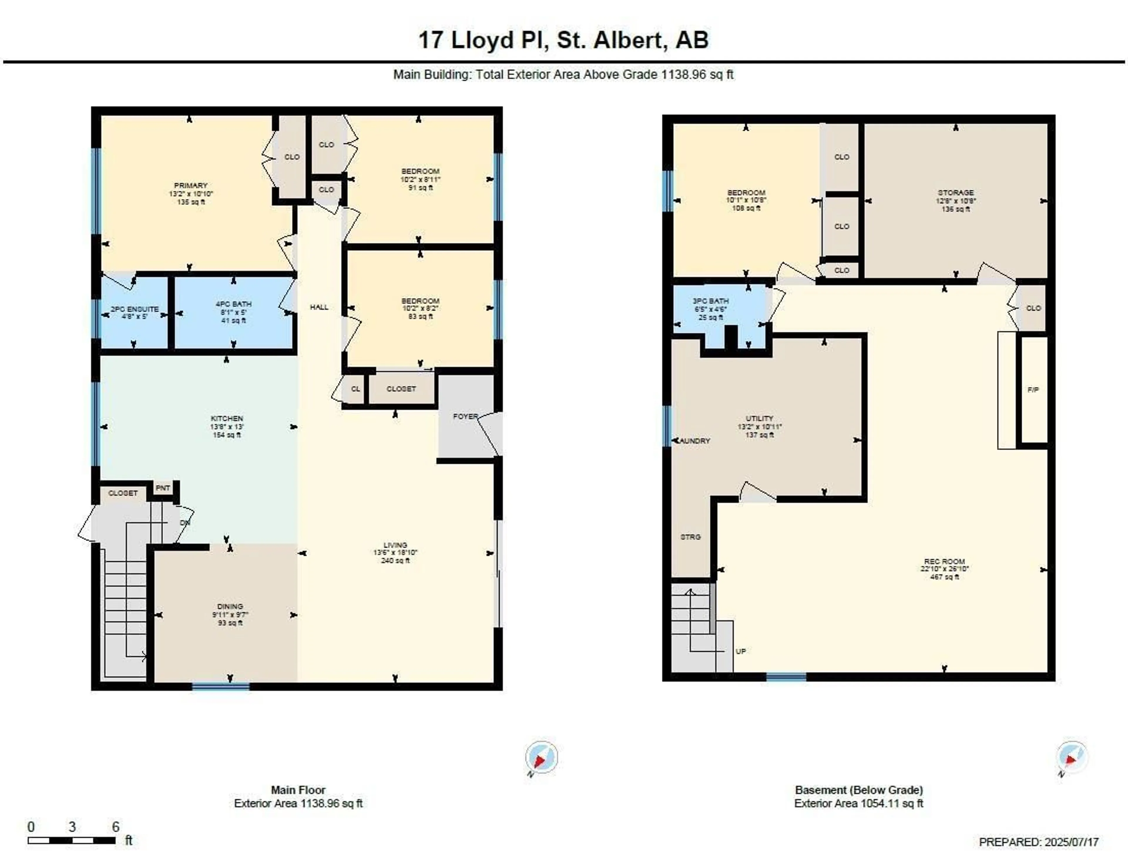Floor plan for 17 LLOYD PL, St. Albert Alberta T8N2H4