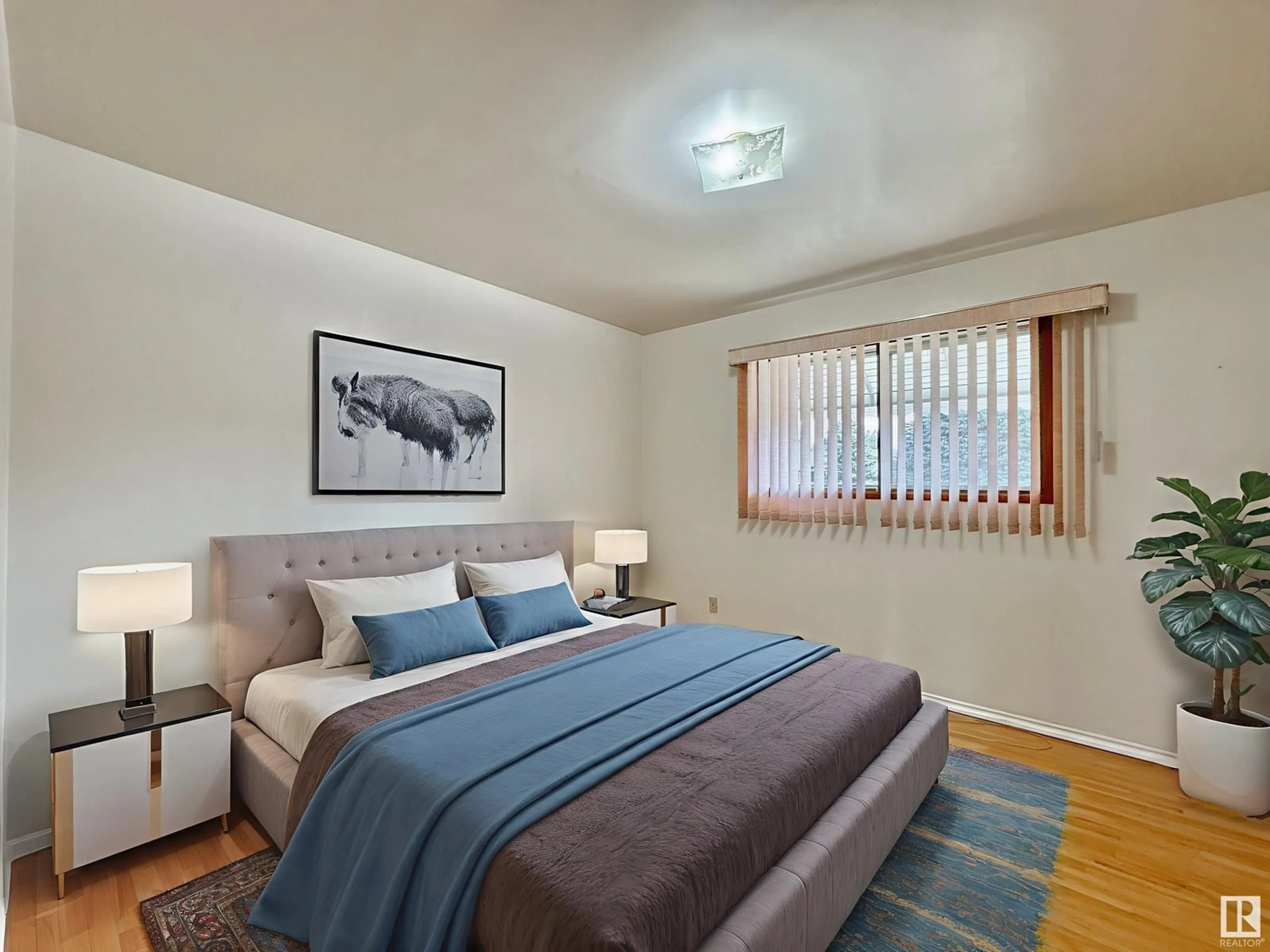 Bedroom with bed, unknown for 5908 94B AV, Edmonton Alberta T6B0Z4