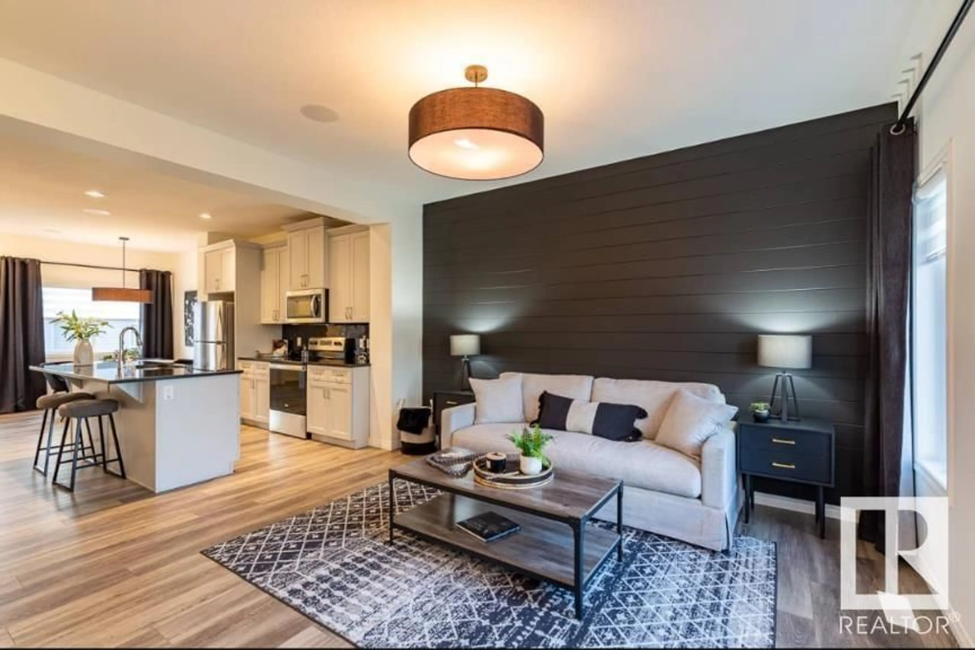 Living room with furniture, unknown for 92 DANSEREAU WY, Beaumont Alberta T4X3E2